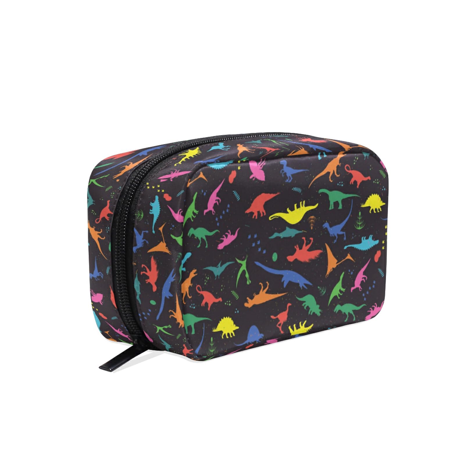 Dinosaur Makeup Bag for Women & Girls - Small Travel Cosmetic Organizer with Multiple Compartments | Perfect for Toiletries, Makeup Storage & Travel Essentials