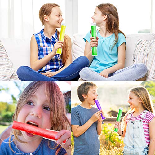450-Piece Disposable Ice Mold Bags for Homemade Popsicles - Includes 3 Funnels for Easy Filling - Perfect for Freezing Healthy Snacks, Juices & Smoothies (11