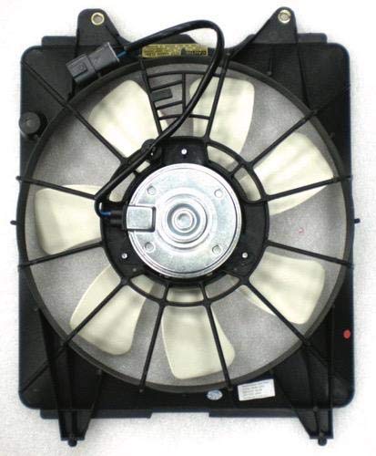 GO-PARTS Condenser Fan Motor Assembly for 2006-2011 Honda Civic Hybrid - Replacement A/C Condenser Fan with Blade & Shroud (Part# 38616RFE003-PFM) - Perfect for AC System Repair & Cooling Performance Enhancement