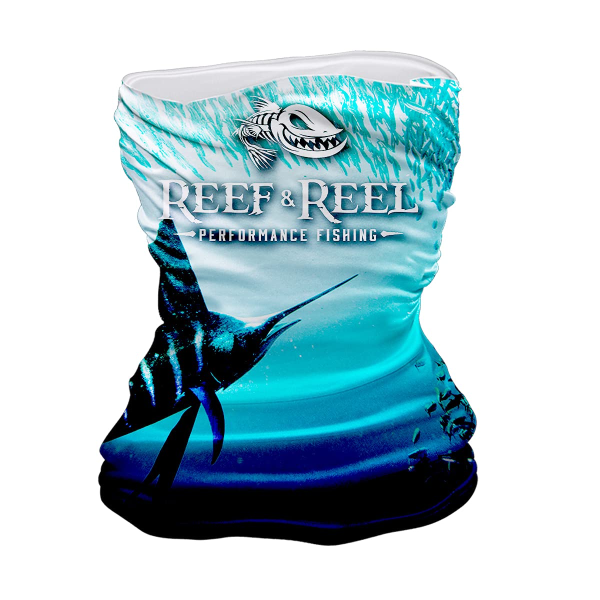 Reef & Reel UPF 50+ Sun Protection Neck Gaiter - Moisture Wicking Performance Fishing Mask for Men & Women - Ideal for Fishing, Hiking, Cycling & Outdoor Sports