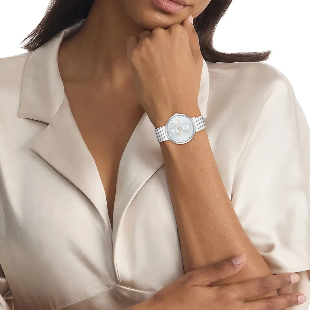 Calvin Klein Ionic Thin Silver Plated Watch 25100032 - Stylish Minimalist Watch for Men & Women - Perfect for Casual, Office & Formal Occasions