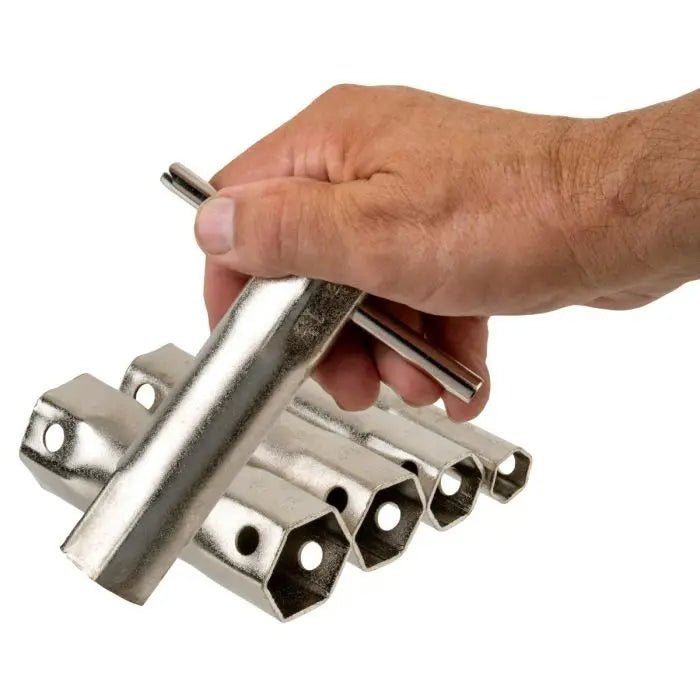6-Piece Tub and Shower Wrench Set - Heavy Duty Plumbing Tools for Bathroom Repairs - Perfect for DIY Home Maintenance and Professional Use