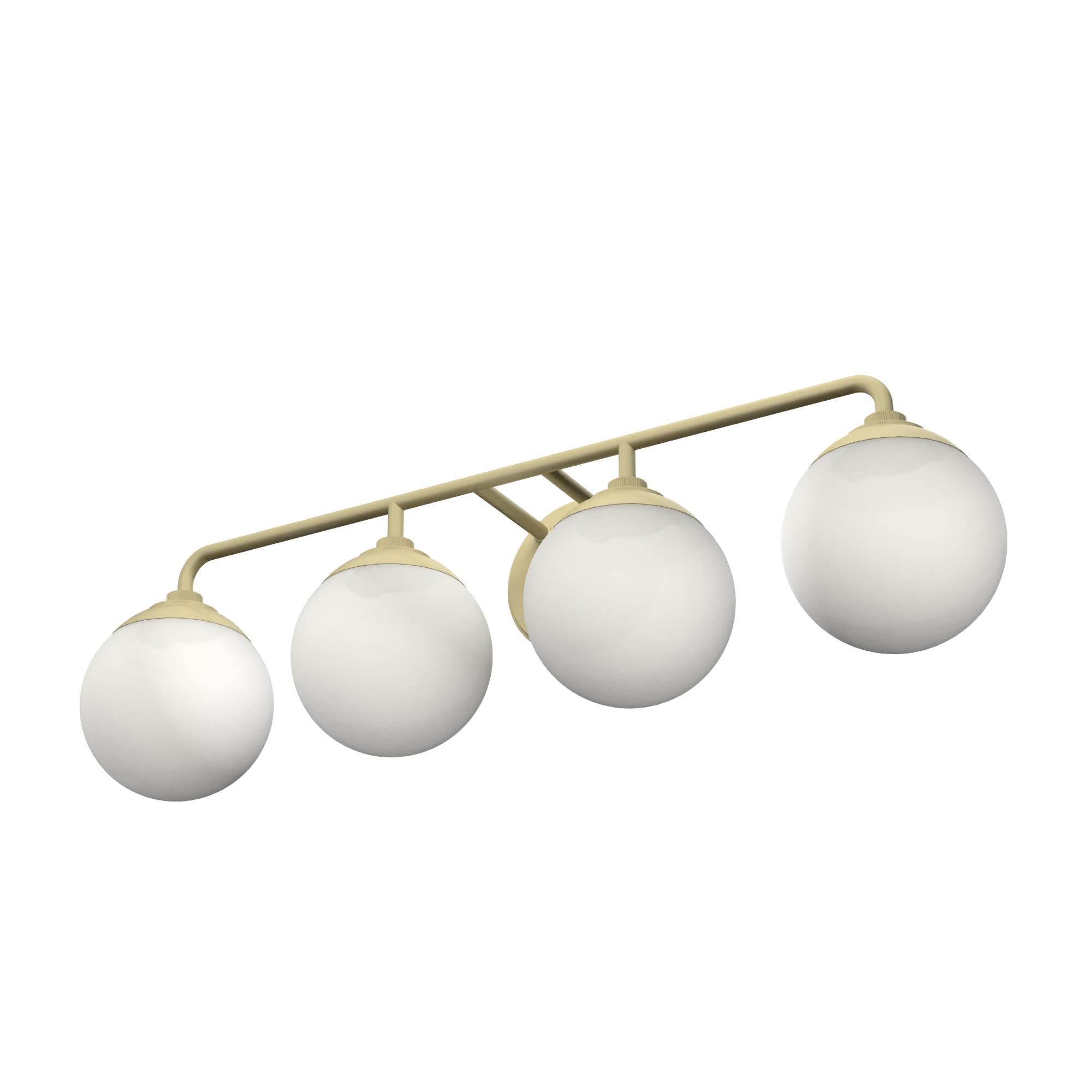 Hunter Fan Company 19180 Hepburn Brushed Nickel Vanity Light - Elegant Bathroom Lighting Fixture for Modern Home Decor