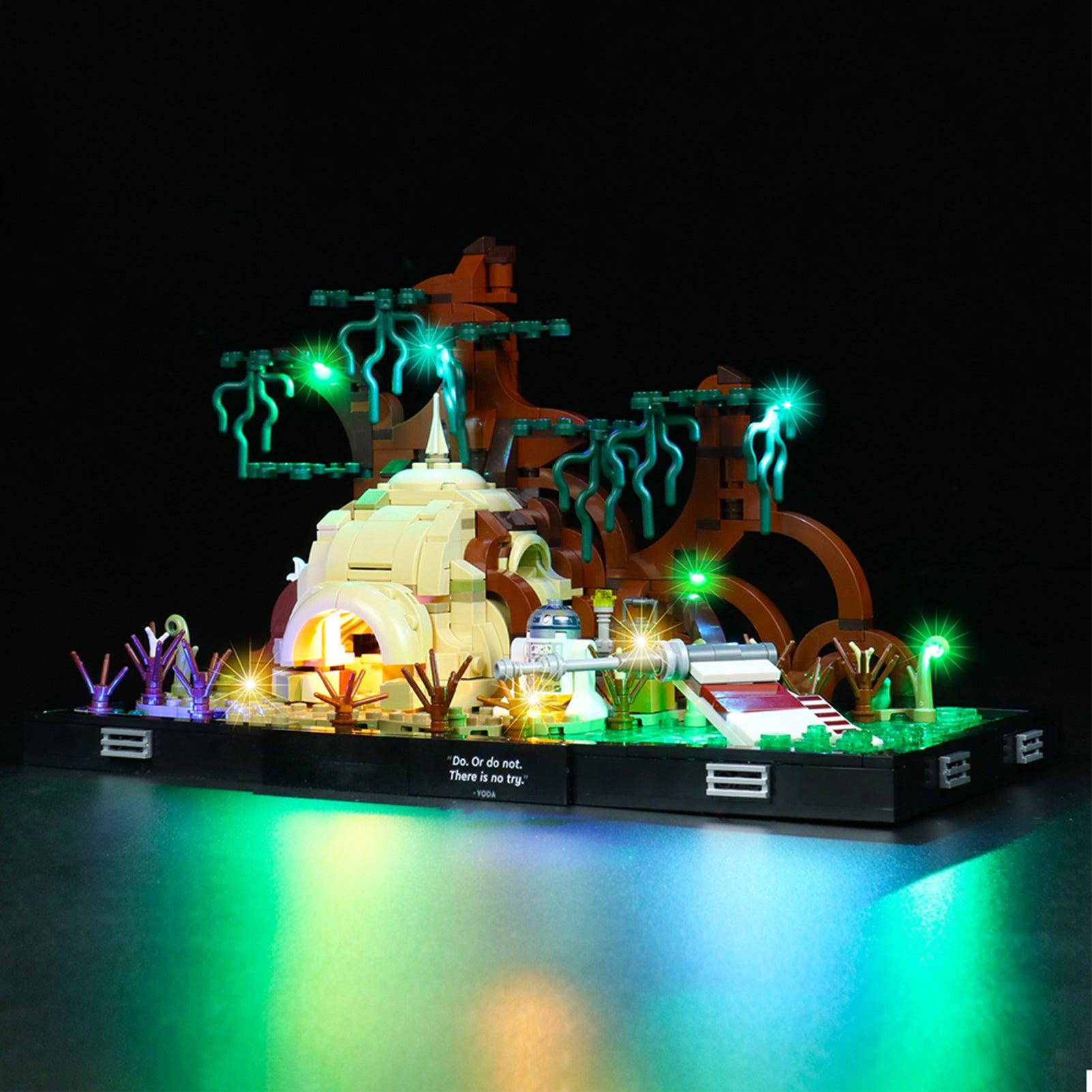 LEGO Star Wars Dagobah Jedi Training 75330 Light Kit - DIY Lighting Set for LEGO Diorama Models | Perfect for Display, Photography & Nighttime Showcase