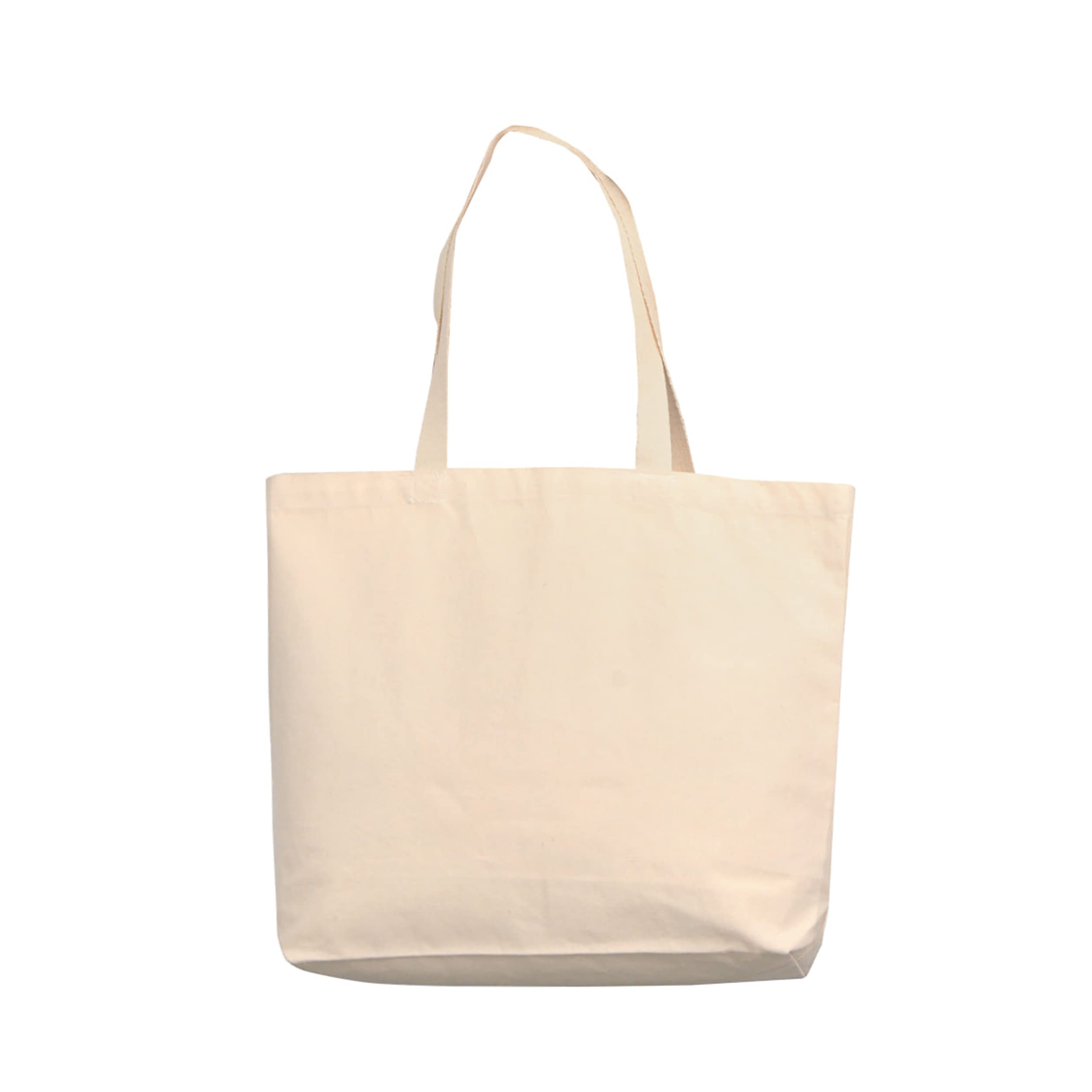 TBF Certified Organic Sturdy Canvas Tote Bags - Eco-Friendly Reusable Natural Cotton Grocery Shopping Bags for Women & Men, DIY Blank Cloth Fabric for Crafts, Farmers Market & Beach Essentials