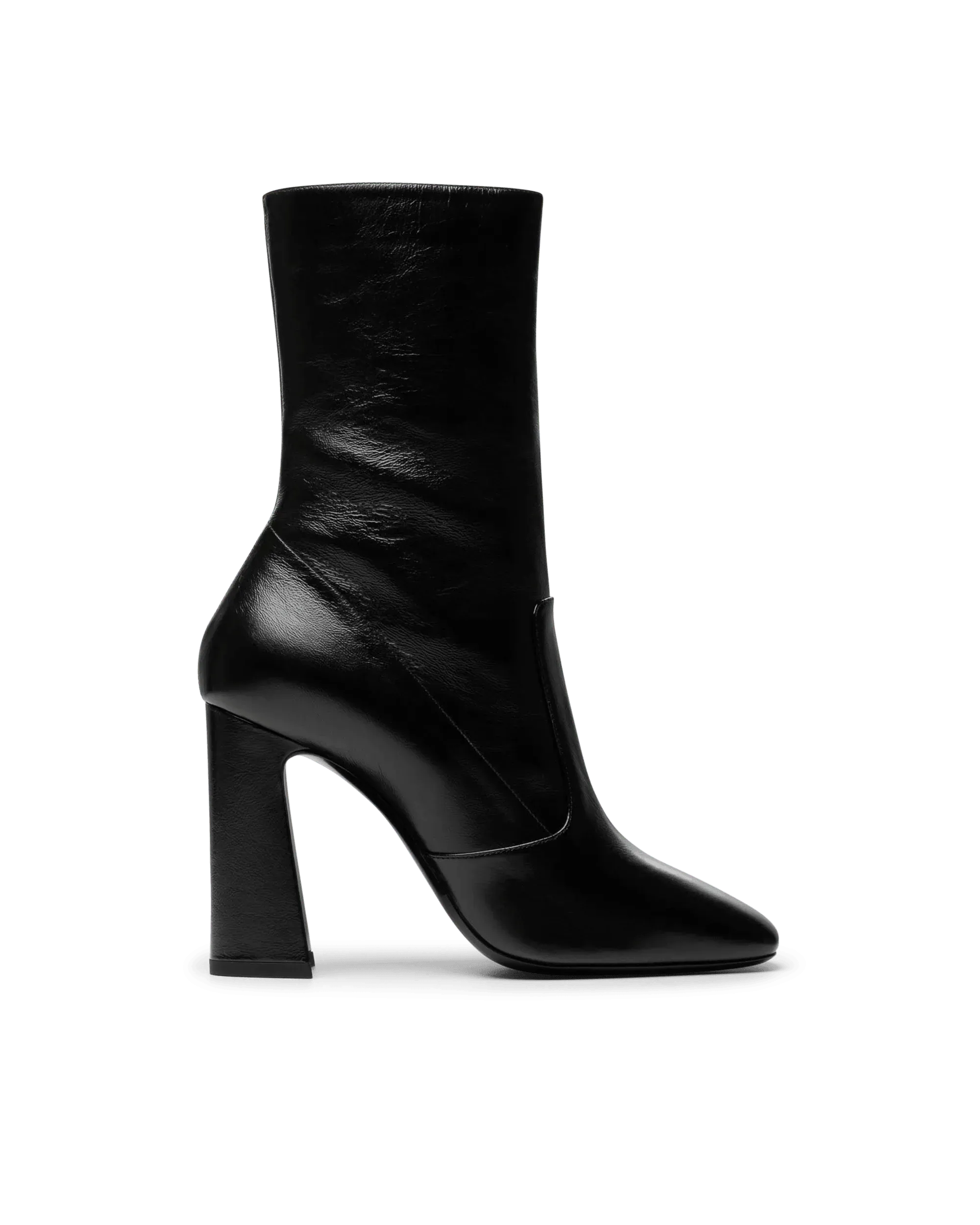 Maddie Leather Mid Calf Boots for Women - Stylish Ankle Booties for Fall & Winter - Perfect for Office, Casual Outfits & Date Nights
