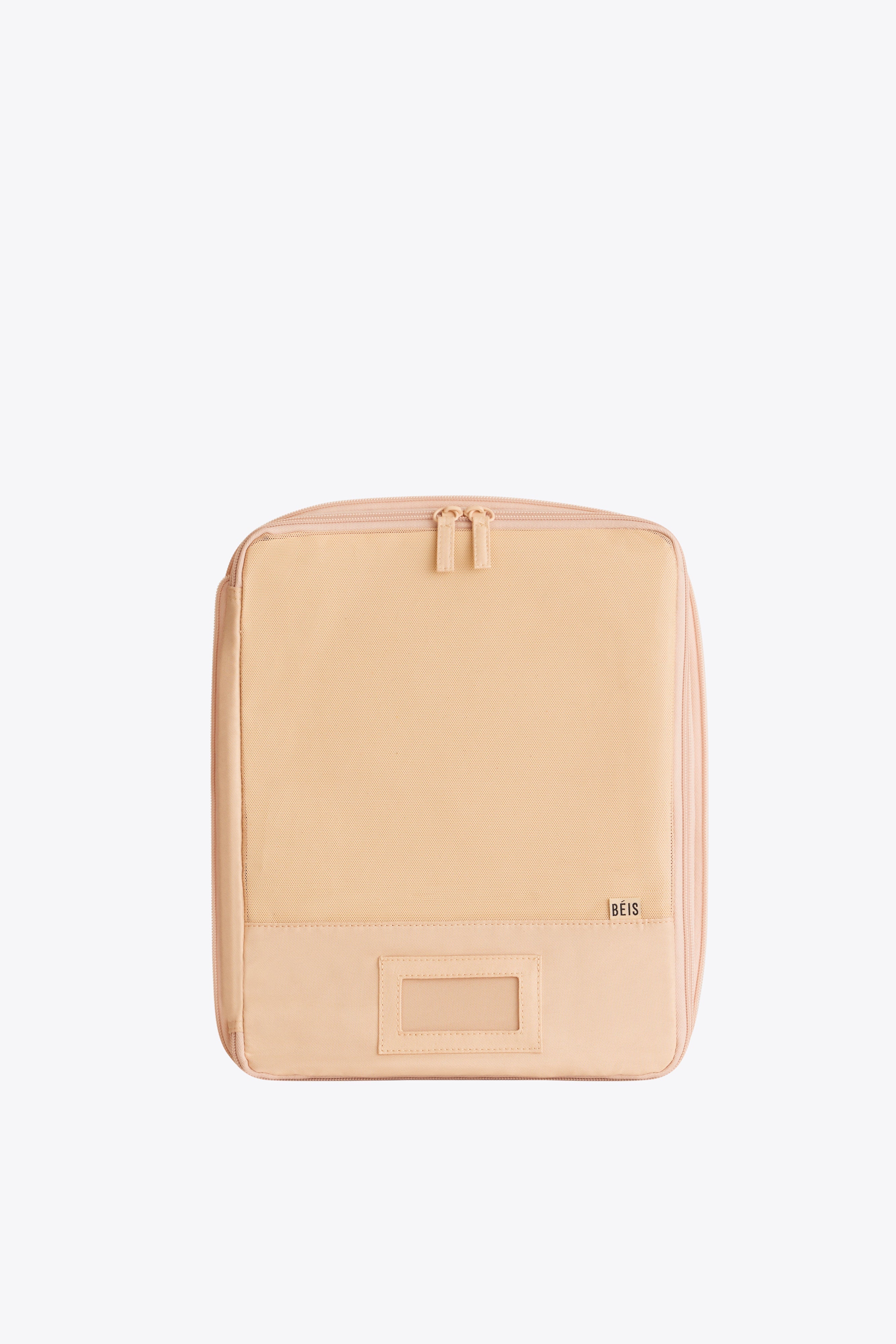Beige Compression Packing Cubes Set of 4 - Space-Saving Travel Organizers for Suitcases & Backpacks - Perfect for Business Trips, Vacations & Weekend Getaways