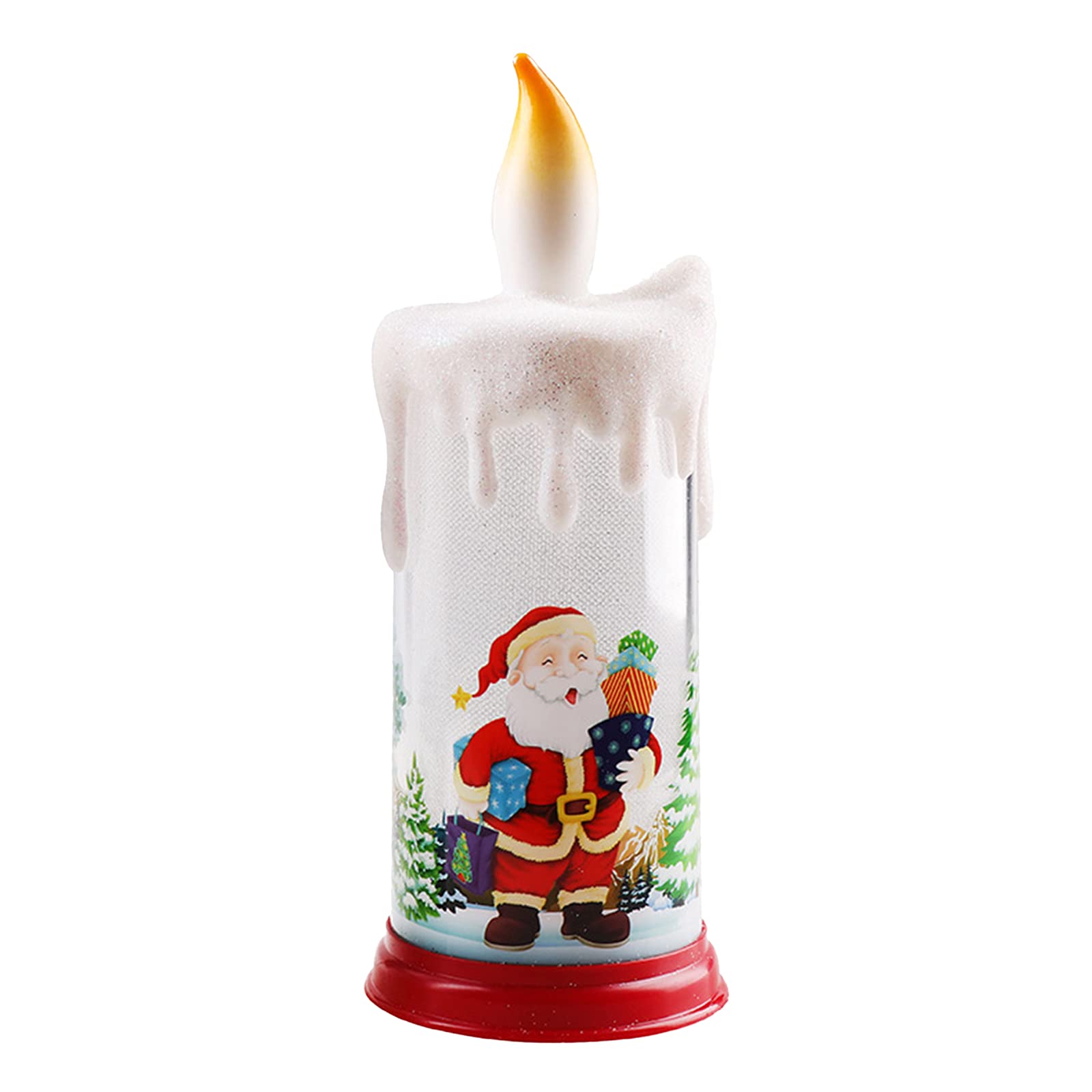 Galapara Flameless LED Candles - Warm White Battery Operated Christmas Candles with Snowman & Santa Claus Design for Holiday Decor, Xmas Party, Home, Garden & Night Light | Safe Indoor/Outdoor Decorations for Winter, Festive Gatherings & Cozy Ambiance