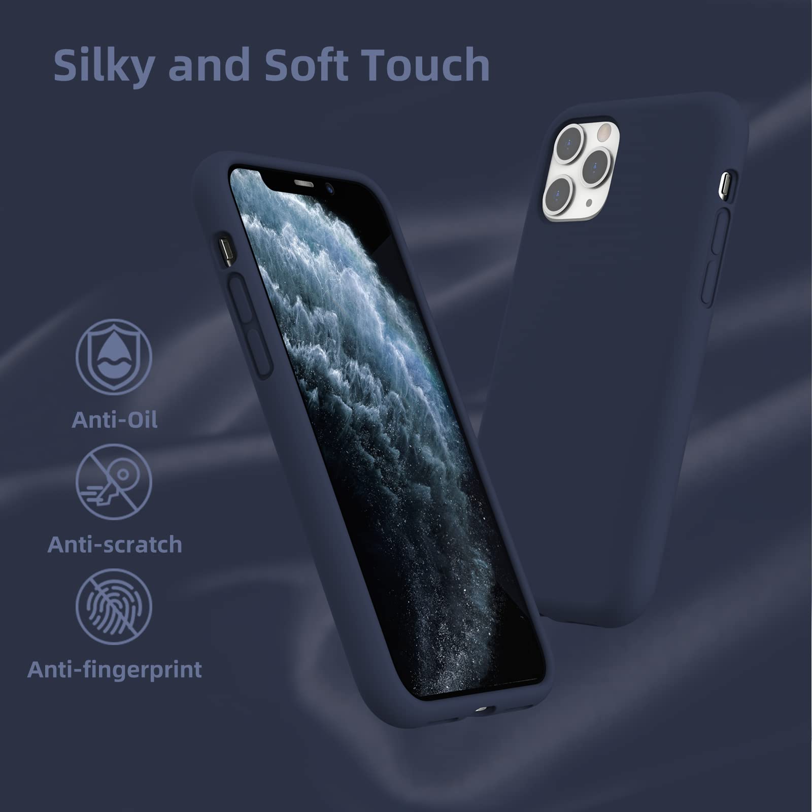 K TOMOTO Shockproof Liquid Silicone Case for iPhone 11 Pro Max (6.5