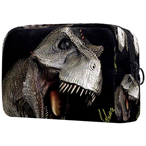 Dinosaur Makeup Bag - Roaring T-Rex Cosmetic Pouch for Women & Girls, Travel Toiletry Organizer for Cosmetics, Brushes & Essentials - Perfect for Travel, Gym & Daily Use