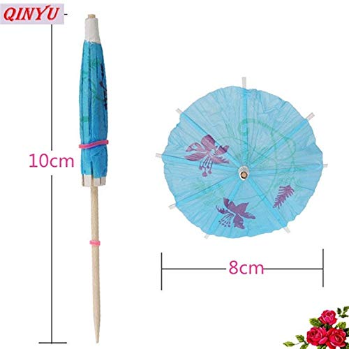 20 PCS Stylish Small Umbrella Skewers - Decorative Fruit Picks for Cocktails, Cakes & DIY Desserts | Perfect for Party Decor, Wedding Favors & Creative Food Presentation