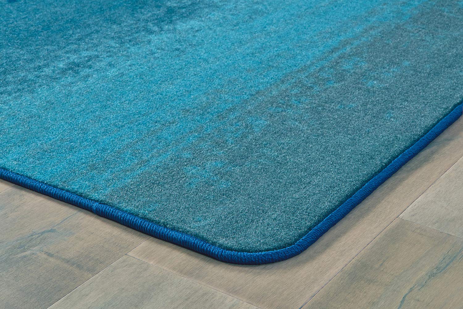 65214 Water Stripes Kids & Teen Room Decorative Rug - 4ft x 6ft Rectangle Blue Gray Carpet for Bedroom, Playroom & Nursery | Soft & Durable Floor Mat