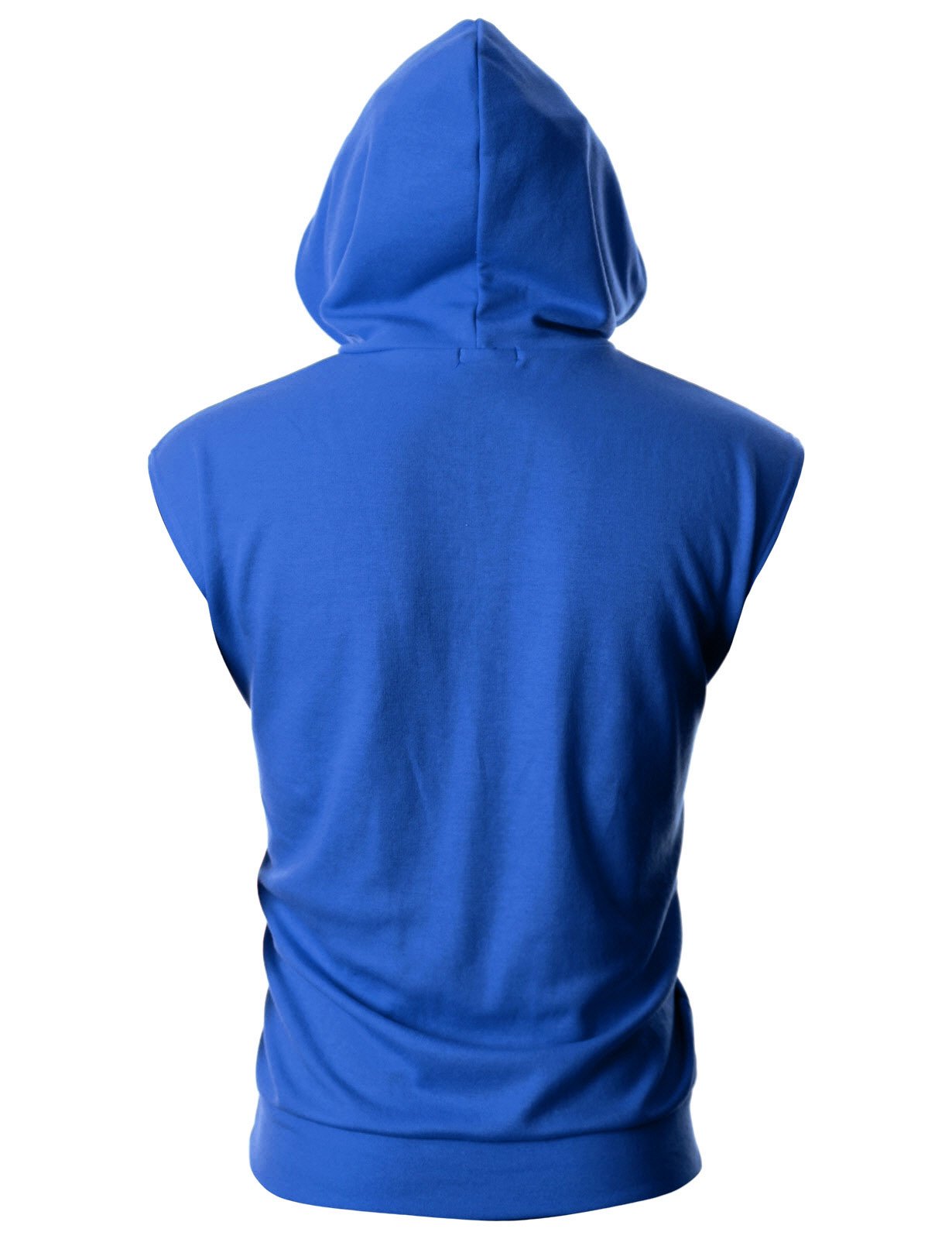 Ohoo Men's Workout Hooded Tank Top - Muscle Cut Off Sleeveless Gym Hoodie for Running & Training | Breathable Athletic Shirt for Fitness & Bodybuilding