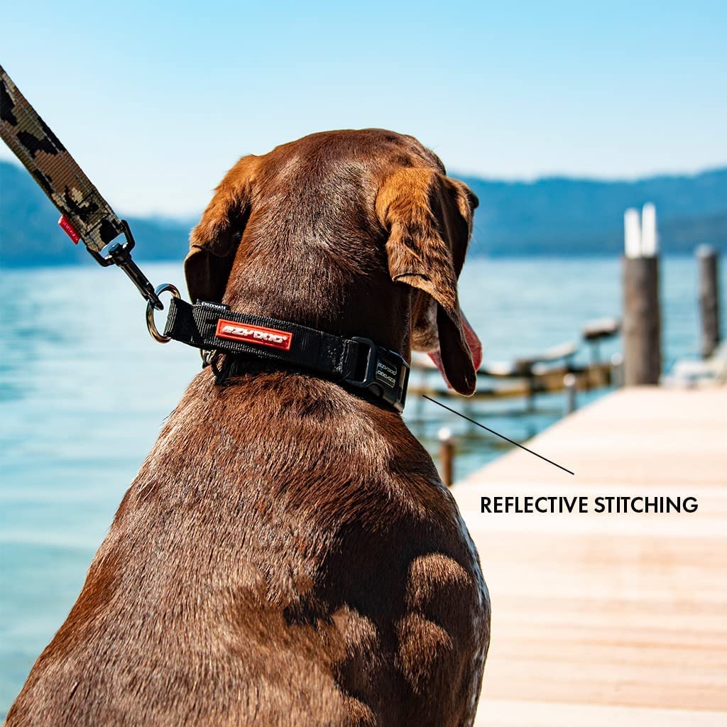EzyDog Checkmate Martingale Dog Collar - Premium Nylon No-Choke Training Collar for Small Dogs (Red) | Perfect for Walking, Training & Behavior Control