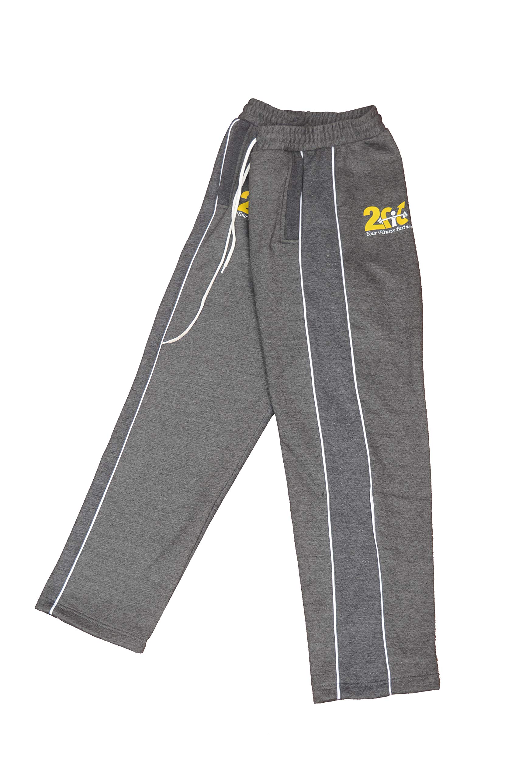 2Fit Men's Fleece Joggers - Soft & Warm Gym Pants for MMA, Boxing, Jogging & Workout - Comfortable Sweatpants for Training & Lounge - Large Size - Perfect for Fitness, Running & Casual Wear