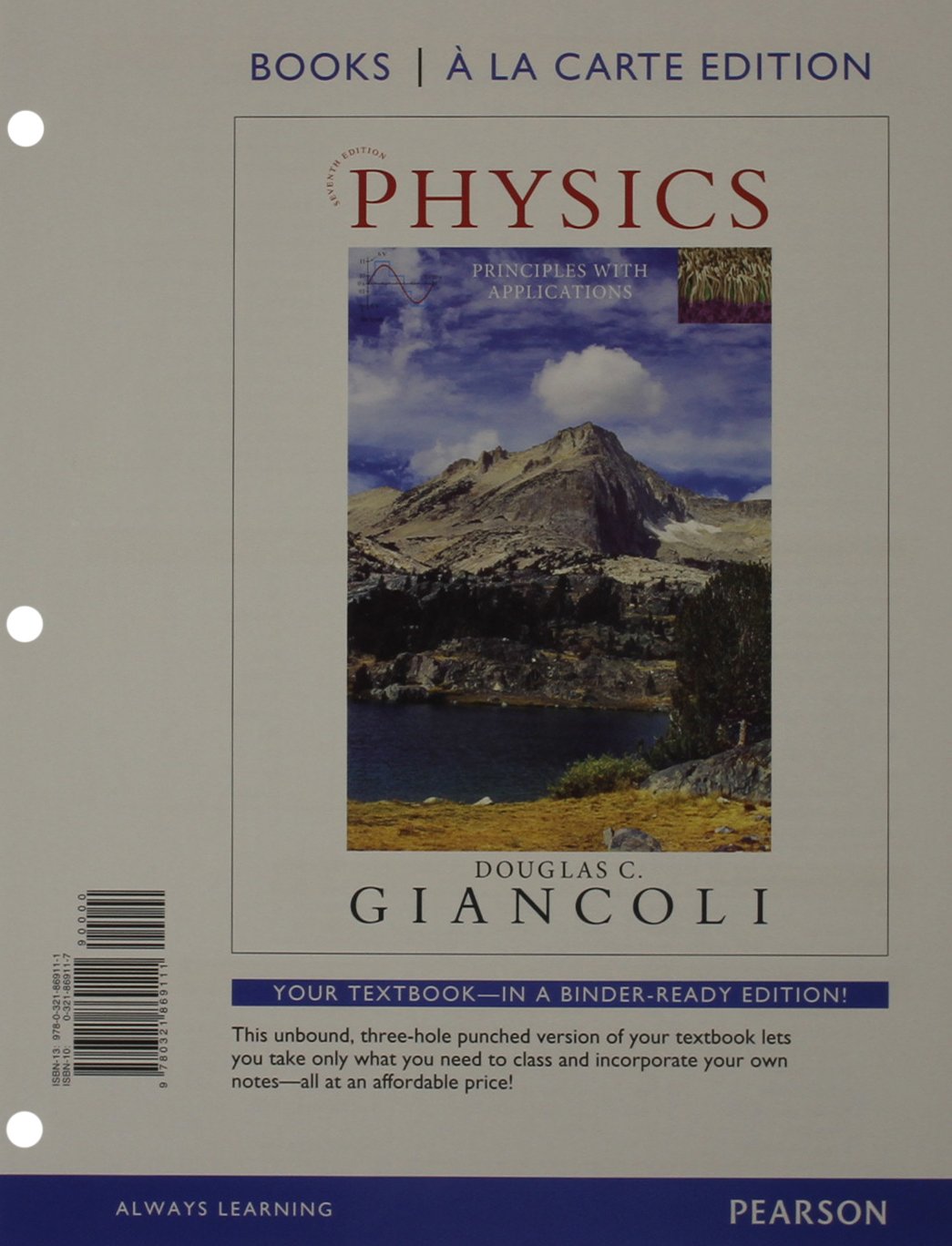 Physics: Principles with Applications 7th Edition - Loose-Leaf Textbook with Mastering Physics eText Access Card | College Physics Textbook for STEM Students | Perfect for University Courses & Self-Study