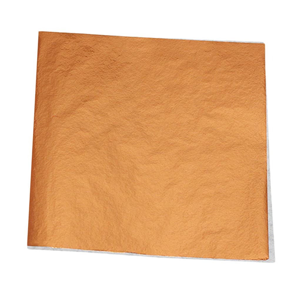 Milageto Premium Gold Gilding Paper for DIY Crafts, Scrapbooking, and Home Decor - Rose Gold Foil Sheets for Card Making, Gift Wrapping, and Art Projects