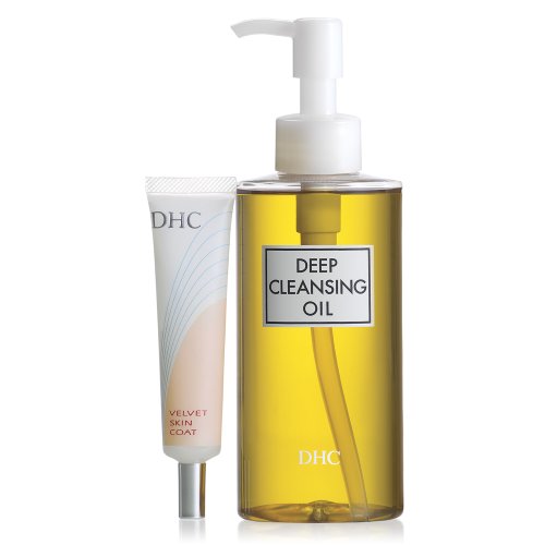 DHC Deep Cleansing Oil & Velvet Skin Coat Set - Japanese Beauty Skincare for Makeup Removal & Moisturizing | Perfect for Daily Cleansing Routine & Travel Skincare