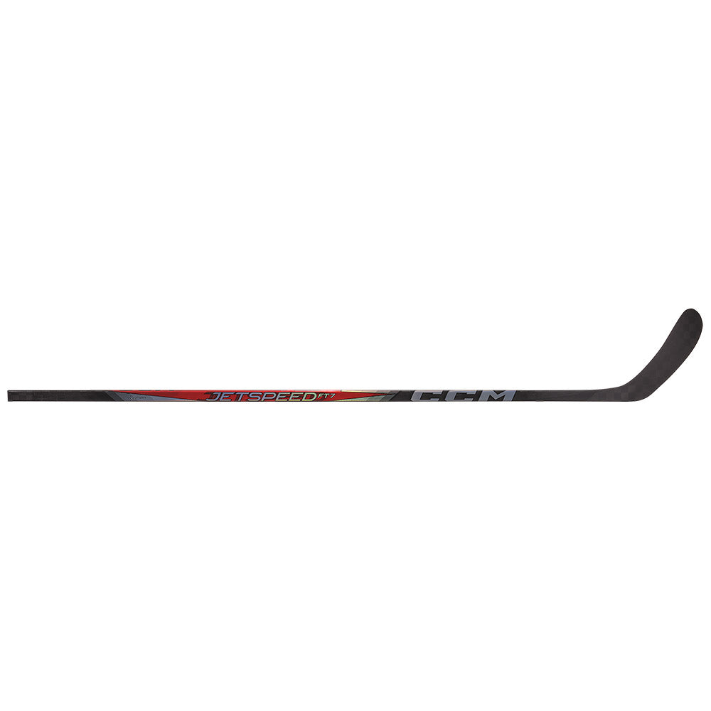 CCM Jetspeed FT7 Junior Ice Hockey Stick - Lightweight Composite Hockey Stick for Youth Players - Perfect for Practice, Games & Training