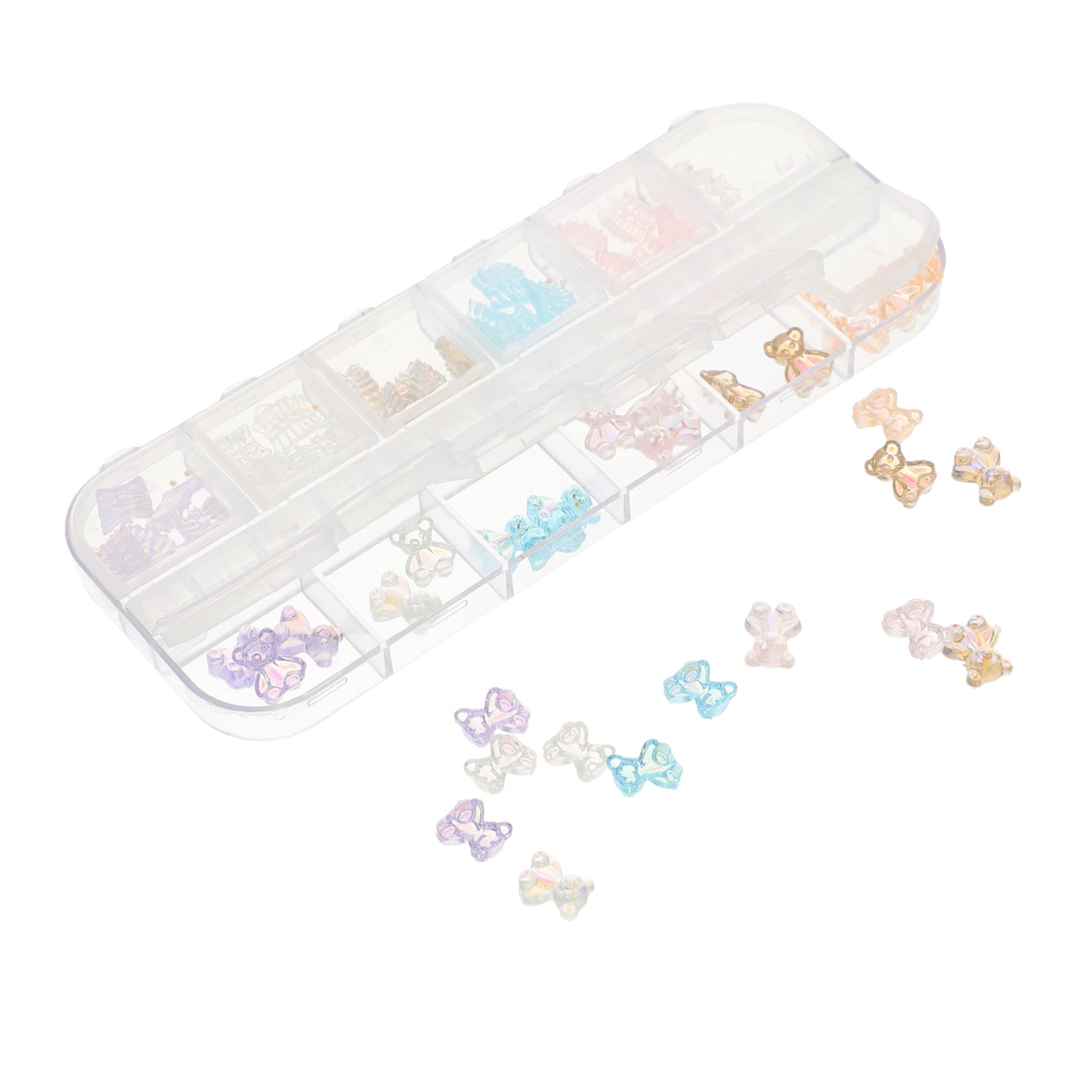 Minkissy Nail Art Accessories Kit - 1 Box Nail Embellishments, Charms & DIY Decor Supplies for Acrylic Nails | Professional Manicure Tools for Nail Technicians & DIY Enthusiasts | Perfect for Salon, Home Use & Gift Giving