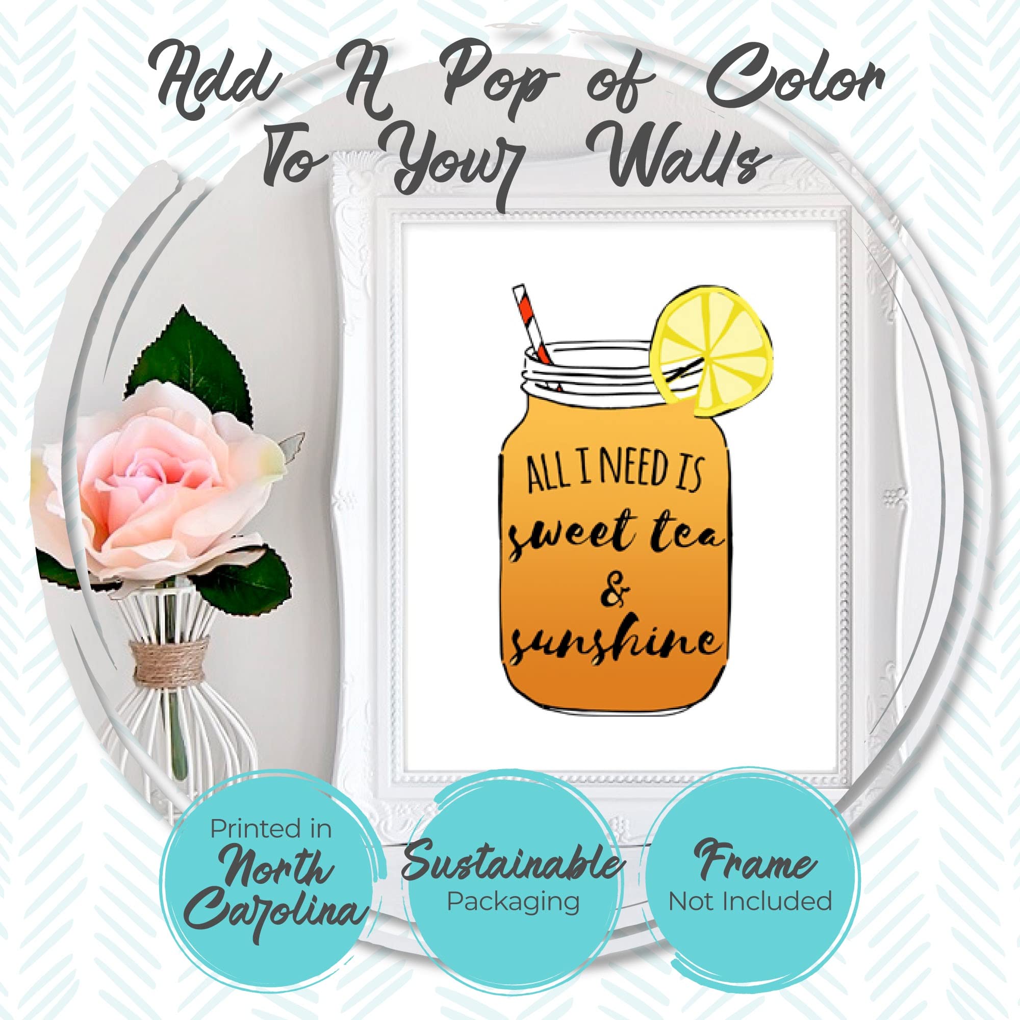Funny Wall Art Decor with Sayings - 'I Make Pour Decisions' - 8x10 Inch Humorous Sign for Bedroom, Bathroom, Kitchen, Office, Living Room, Apartment & Dorm - Perfect Gift for Wine Lovers & Home Decor Enthusiasts