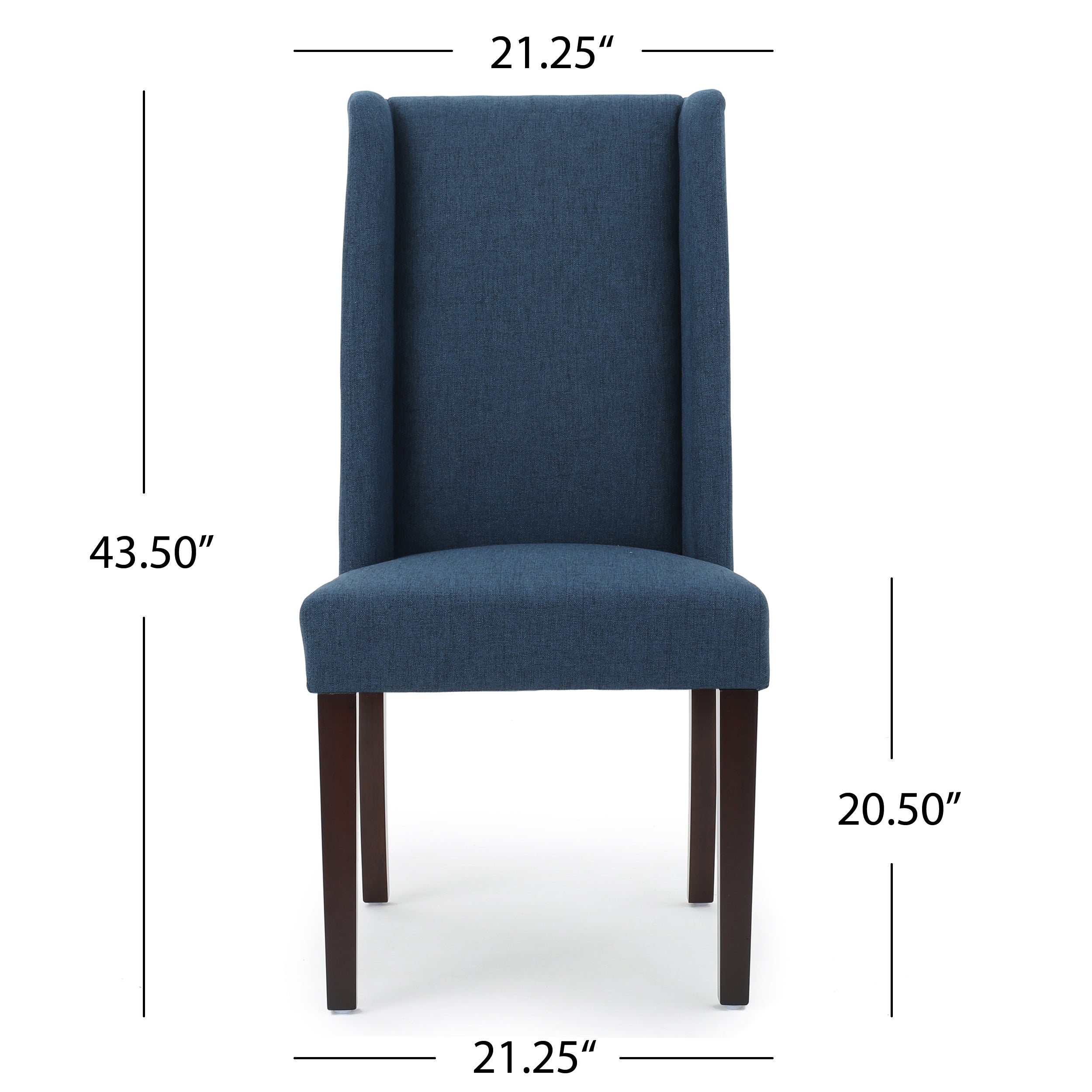 Modern Dining Chairs Set of 2 - Comfortable Kitchen & Dining Room Chairs with Sturdy Metal Legs - Perfect for Home, Restaurant, or Office Use
