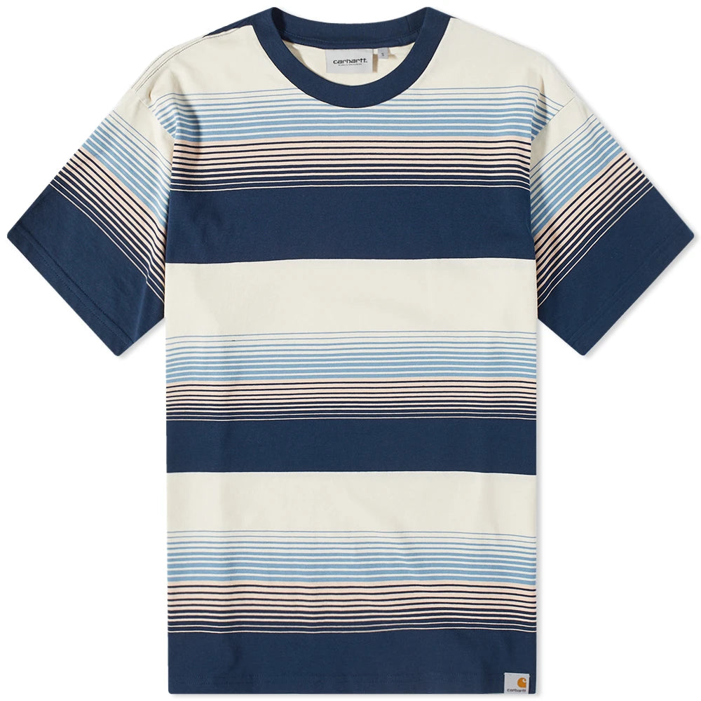 Carhartt Stripe T-Shirt for Men - Durable Cotton Work Shirt - Casual & Workwear Essential - Perfect for Construction, Outdoor Activities & Everyday Wear