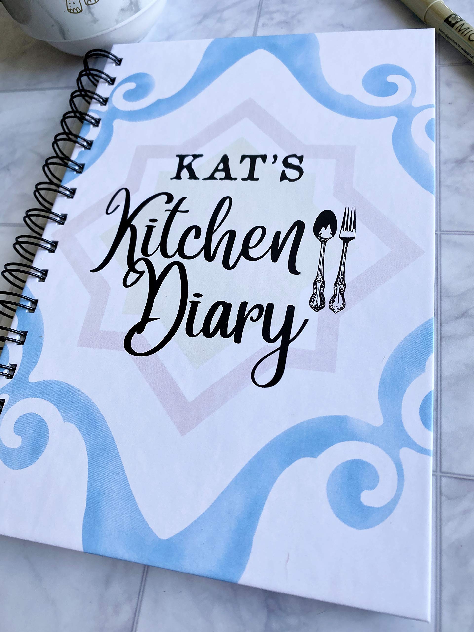 Custom Kitchen Diary - Hardcover Recipe Journal for Home Chefs | Perfect for Organizing Recipes, Meal Planning & Cooking Inspiration
