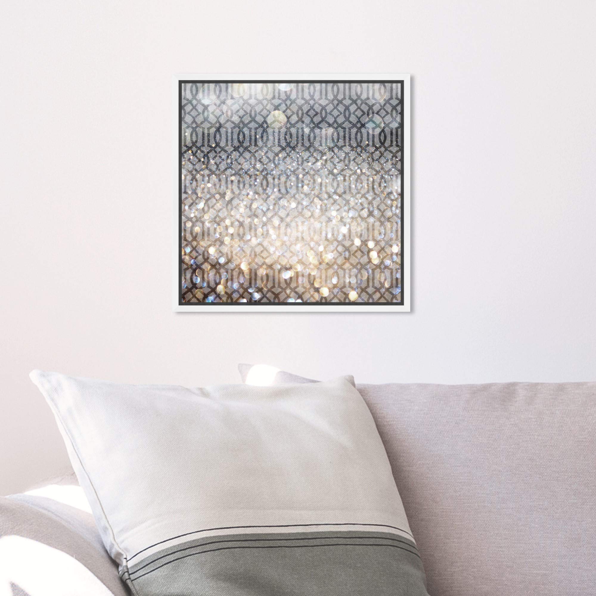 Abstract Framed Wall Art Canvas Prints 'Floresque' Floral Patterns - Modern Home Decor for Living Room, Bedroom & Office