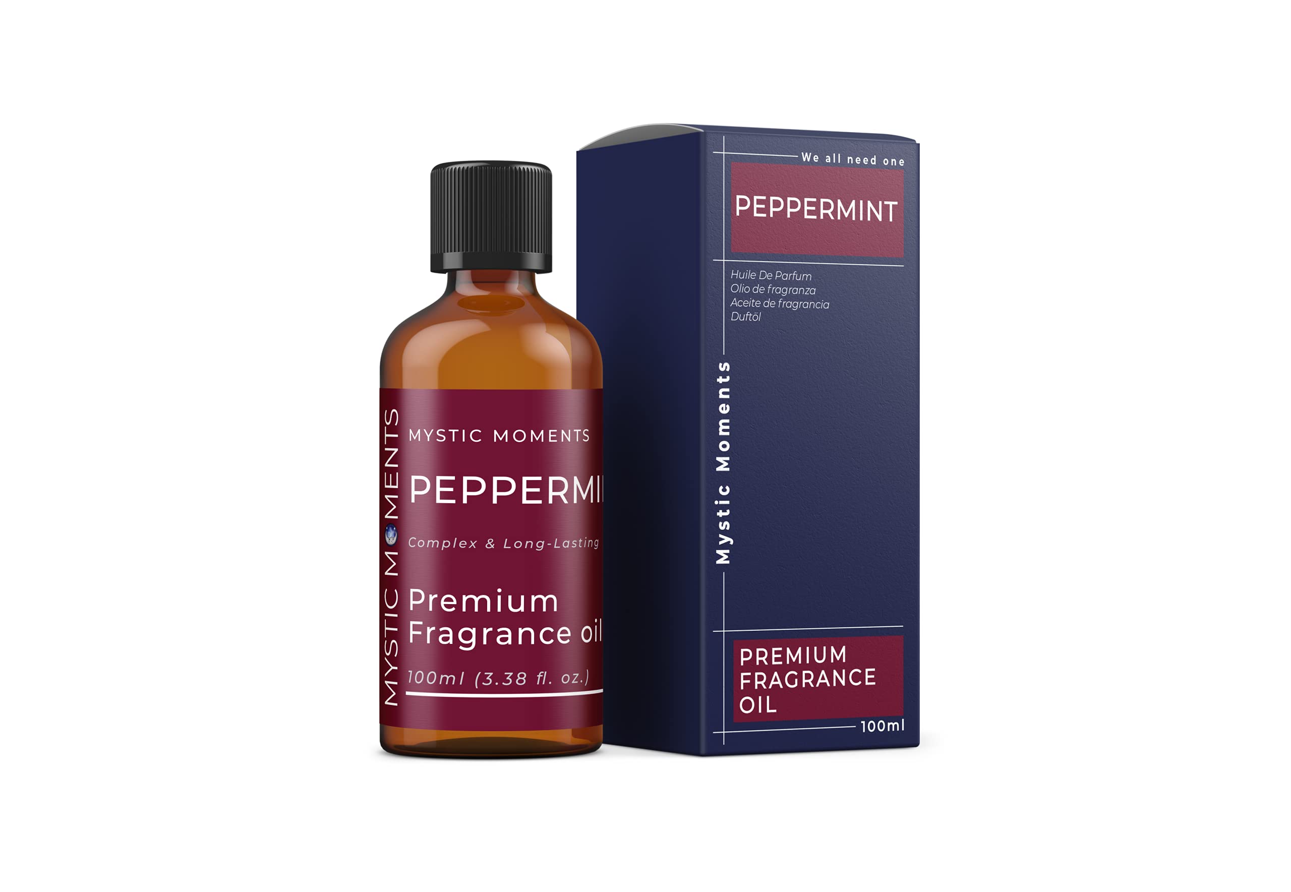Peppermint Essential Oil 100ml - Natural Aromatherapy Oil for Soap Making, Candle Making, Bath Bombs, Diffusers & Hair Care | Relaxing Mint Scent for Spa, Yoga & Home Fragrance