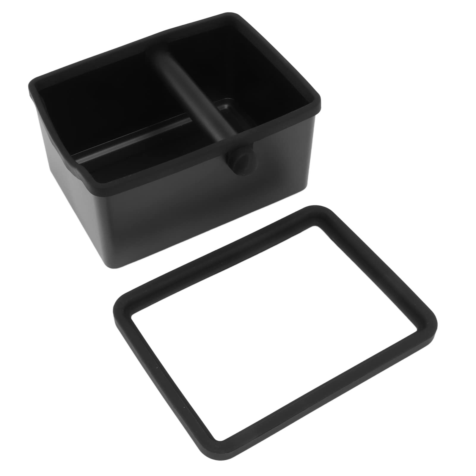 Steel Espresso Knock Box with Non-Slip Base - Barista Coffee Grounds Bin for Home & Cafe Use