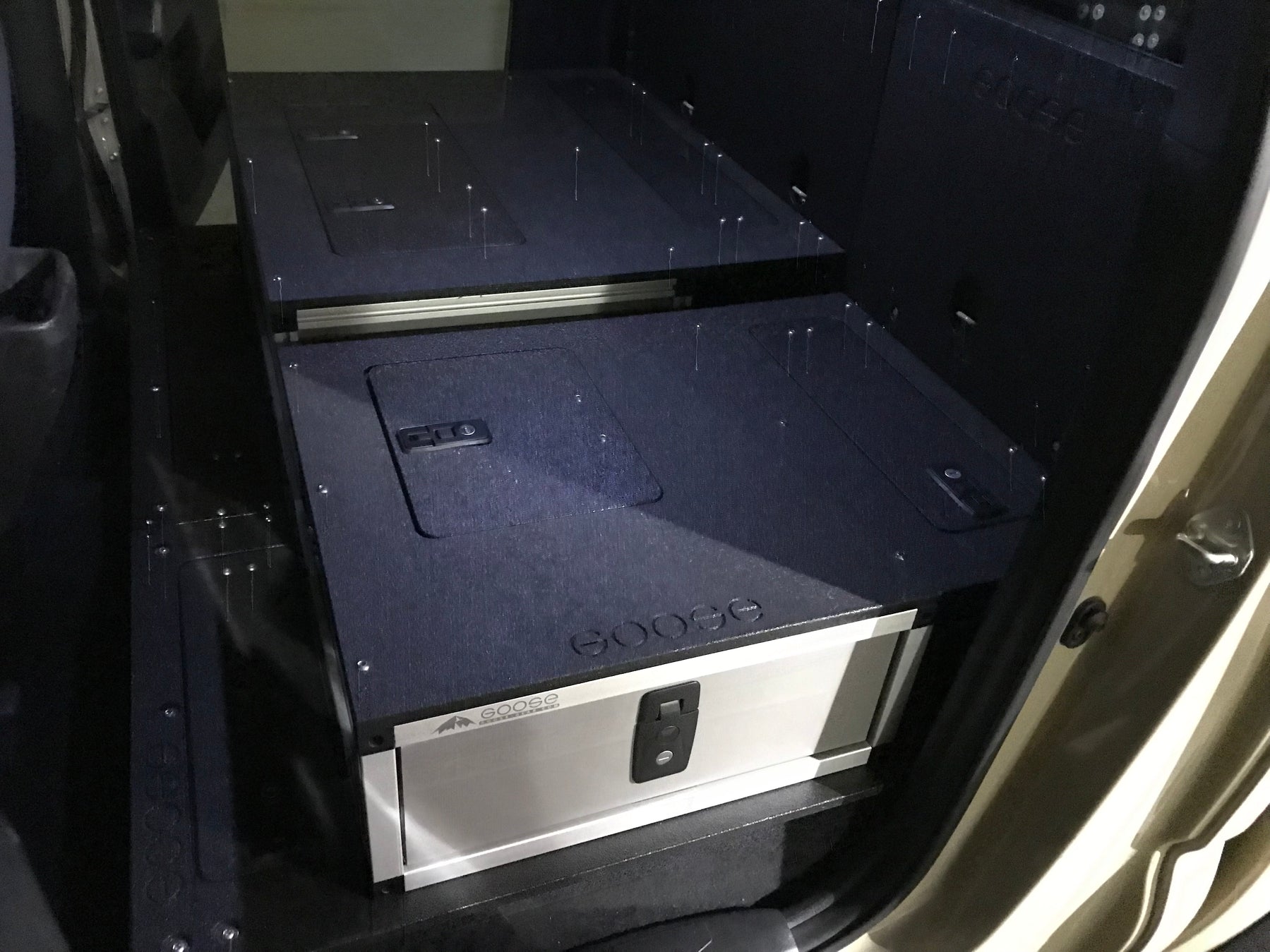 2005-2023 Toyota Tacoma Double Cab 2nd Row Single Drawer Storage Module - 40% Driver Side Organizer for Tools & Gear | Perfect for Off-Road Adventures & Work Trucks