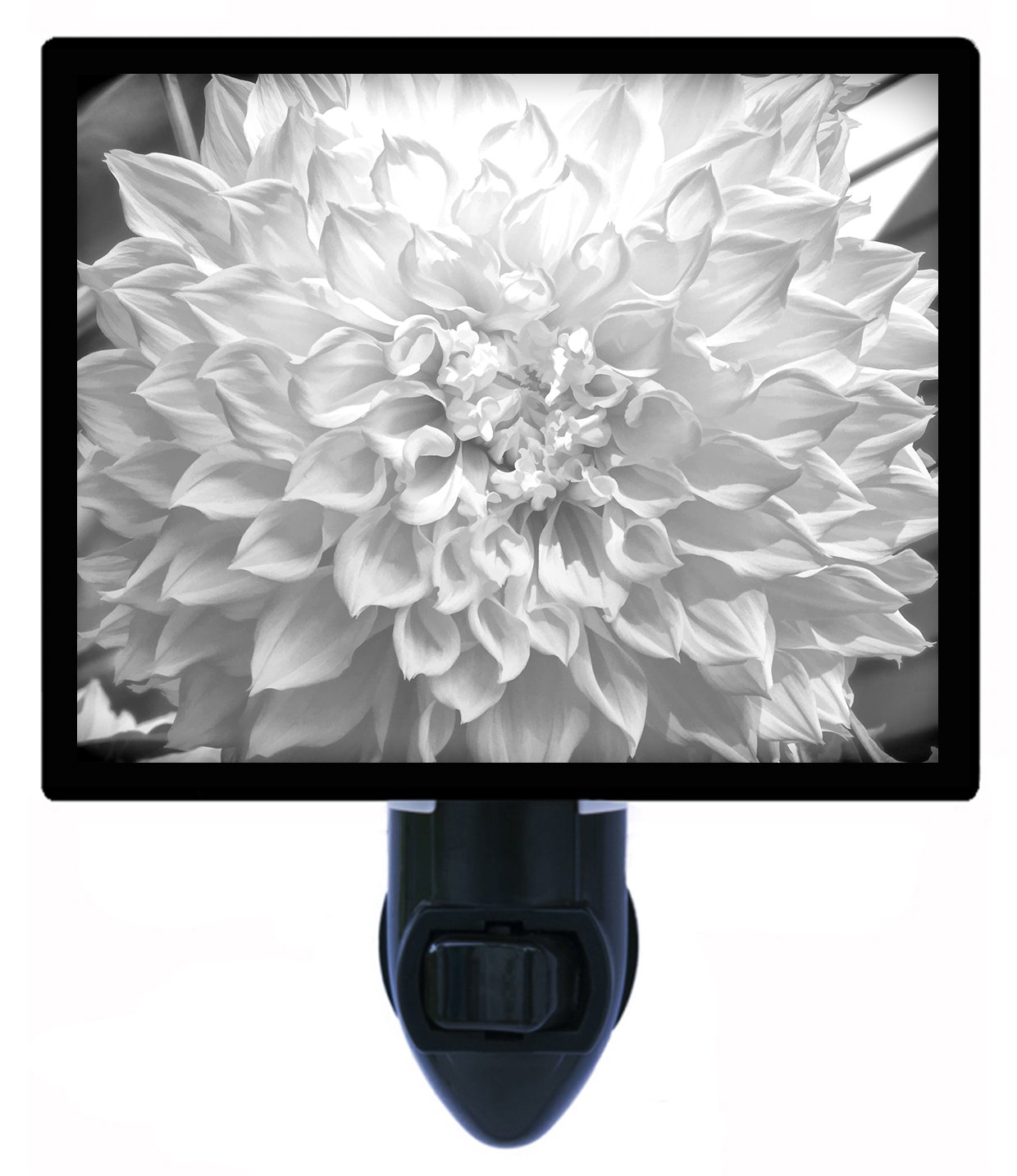 Dahlia Floral LED Night Light for Bedroom & Nursery - Botanical Garden-Themed Decorative Light for Kids & Adults