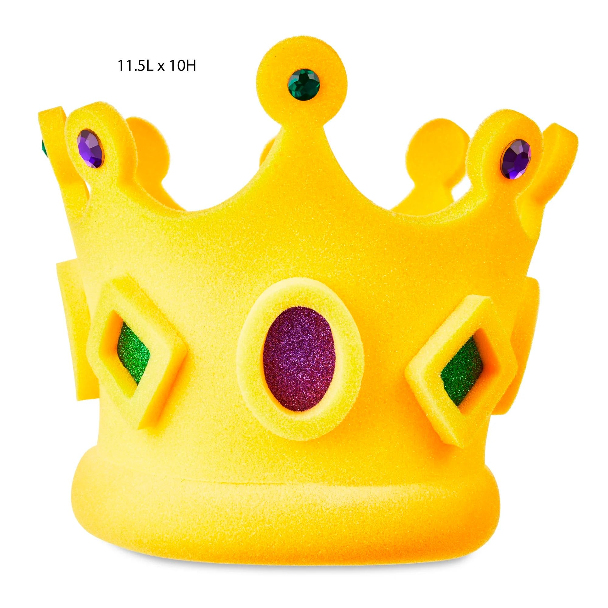 Foam Party Hats - Mardi Gras Crown, Medieval Crown, Renaissance Crown for Adults | Mermaid Crown & Festive Party Hats for Costumes, Themed Parties, Halloween, and Carnival Celebrations