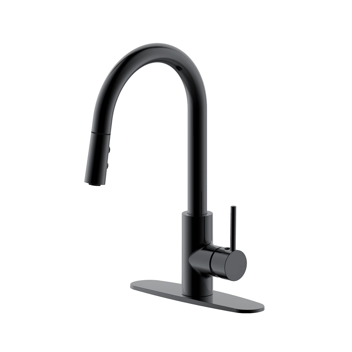 Westbrass KD08B-12 Dual Spray Pull Down Kitchen Faucet with Push Button Mode - Oil Rubbed Bronze Finish for Modern Sinks (Perfect for Washing Dishes, Filling Pots & Cleaning Countertops)