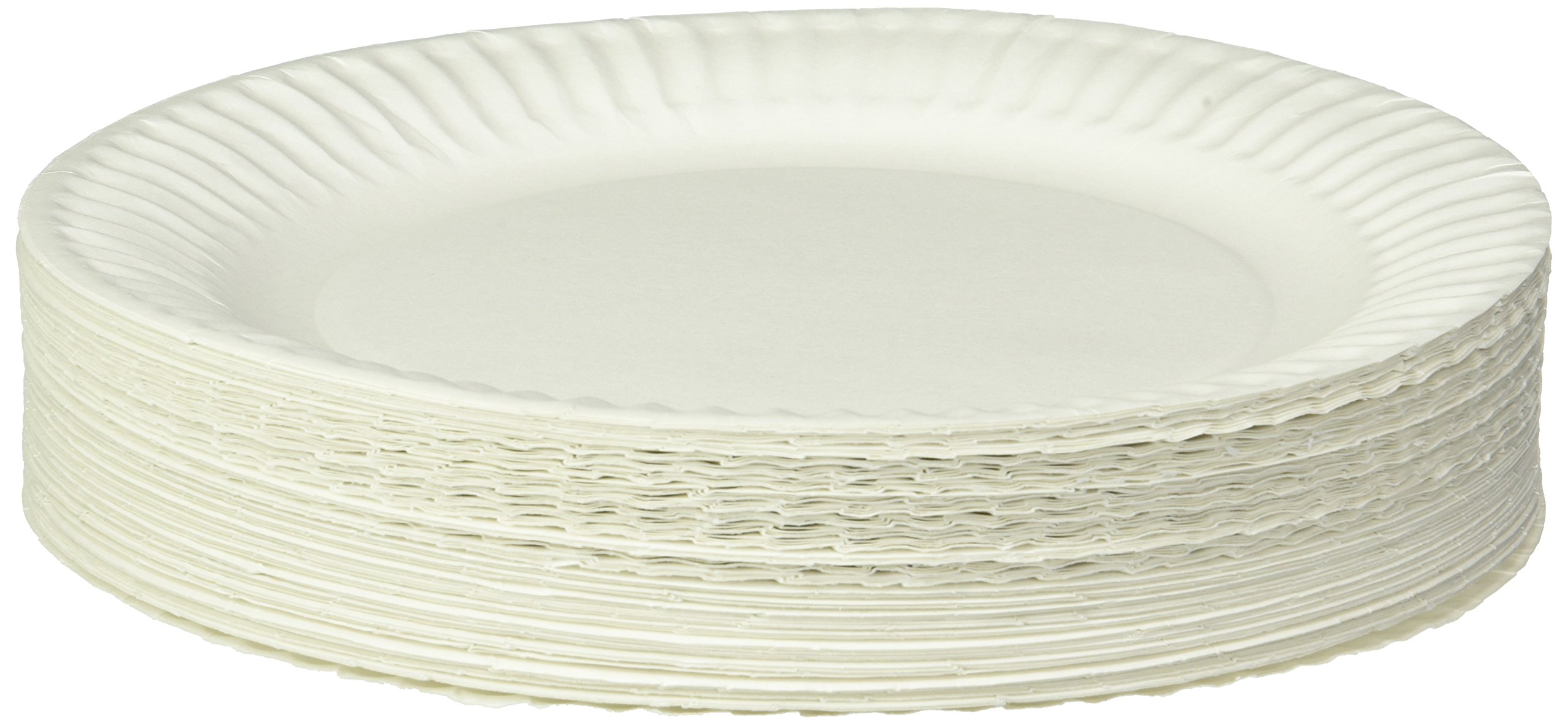 Premium 9-Inch White Uncoated Paper Plates (Pack of 100) - Eco-Friendly Disposable Dinnerware for Parties, Picnics & Everyday Use - Empress Brand #1004997