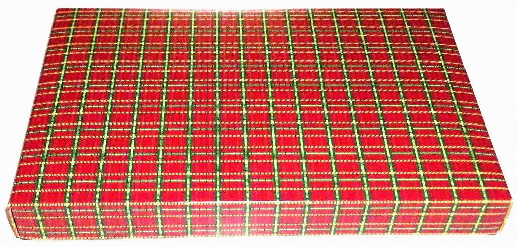 Scott's Cakes Premium Milk Chocolate Maple Cream Filling Candies with Copper Foils - 1 Pound Christmas Plaid Gift Box - Perfect for Holiday Gifting, Party Favors & Sweet Treats
