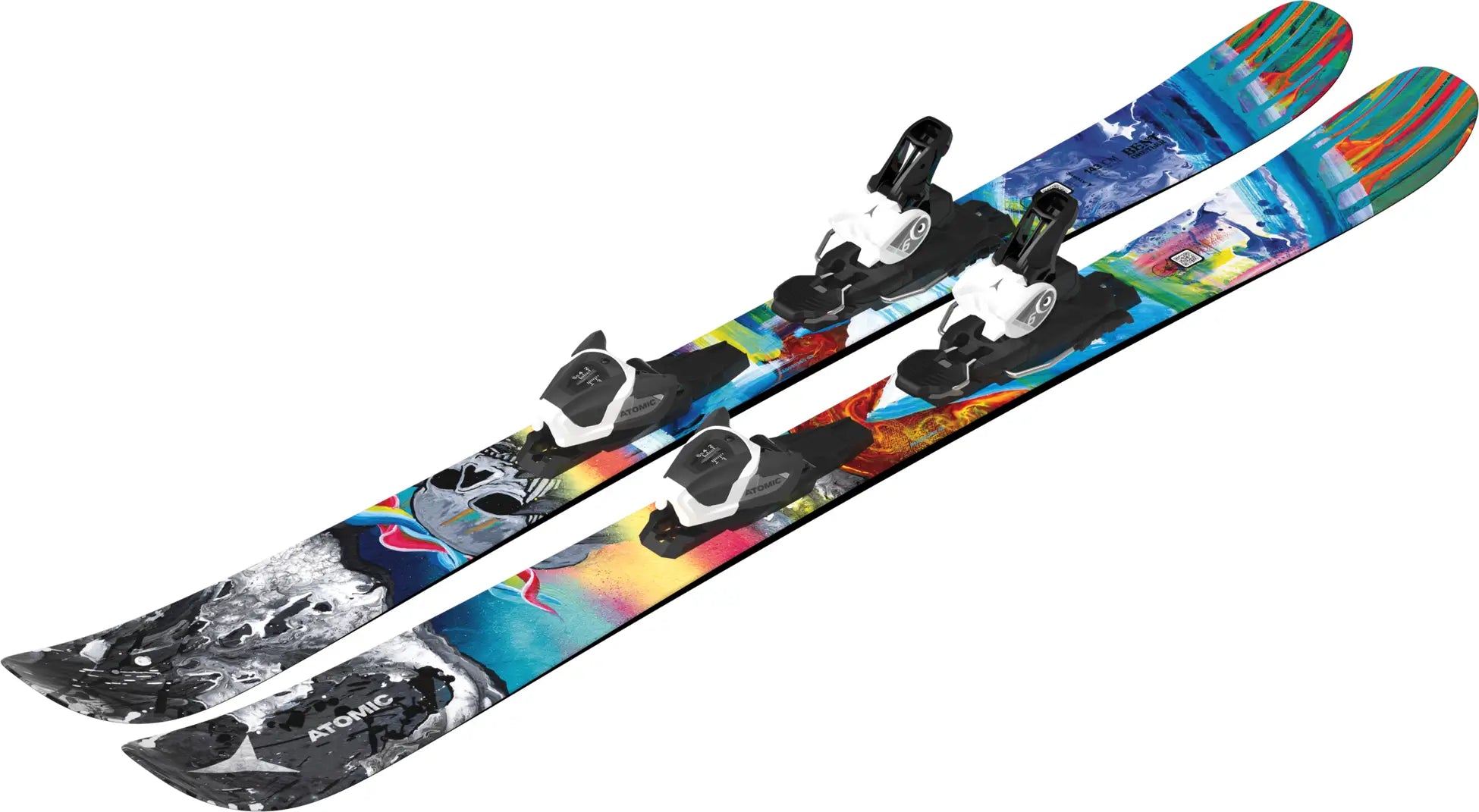 Atomic Junior's Bent Chetler Mini Skis with L6 Bindings 2025 - Kids' All-Mountain Freeride Skis for Powder & Park - Perfect for Young Skiers Learning Off-Piste & Freestyle