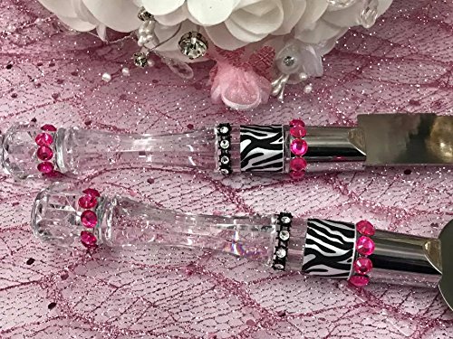 Handcrafted Zebra Print Cake Knife Server - Sweet 16 Birthday Party Essential for Cake Cutting & Serving - Perfect for Teen Birthday Celebrations