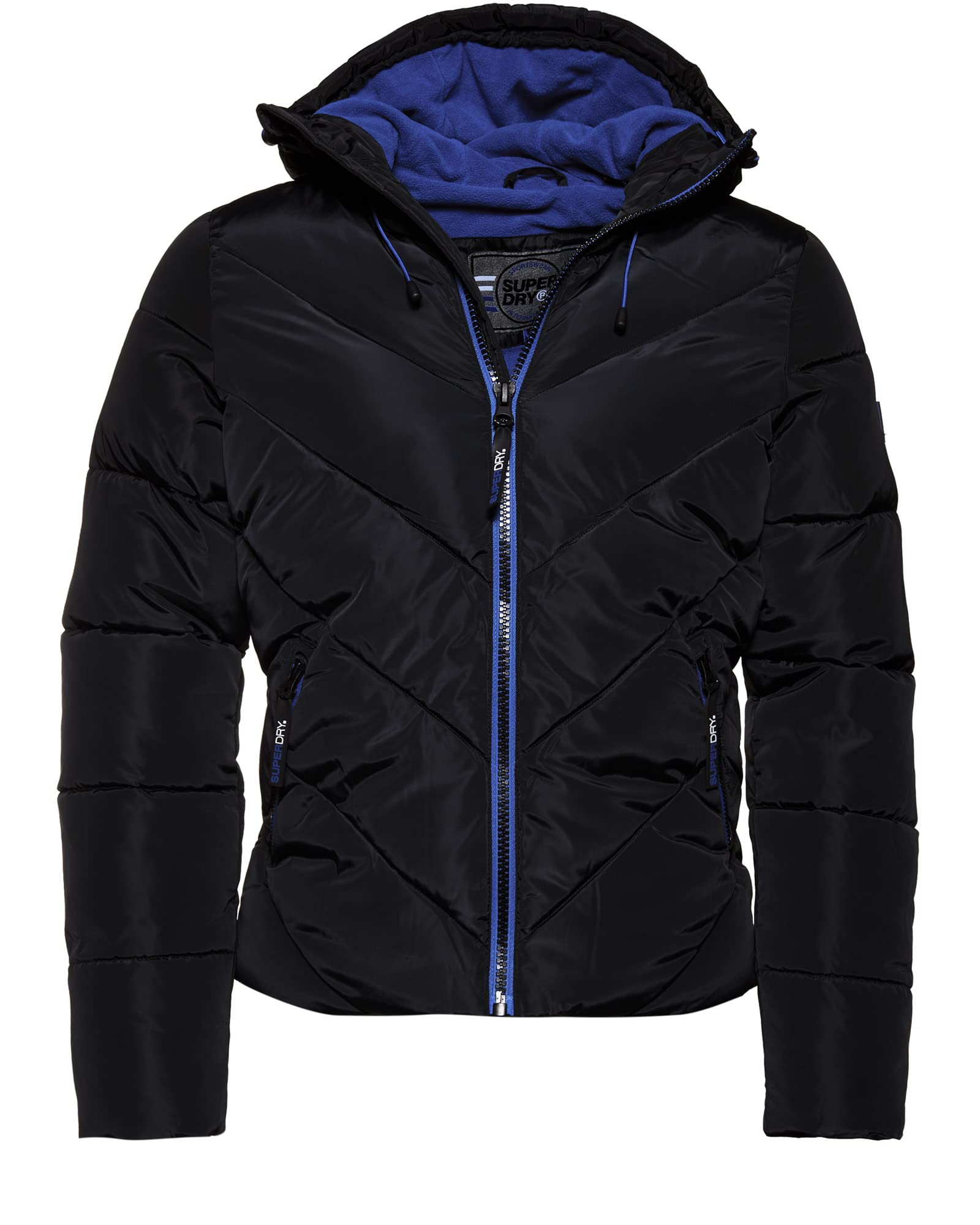 Superdry Men's Xenon Padded Jacket - Lightweight Insulated Winter Coat for Outdoor Activities | Water-Resistant Hooded Jacket for Hiking, Camping & Casual Wear