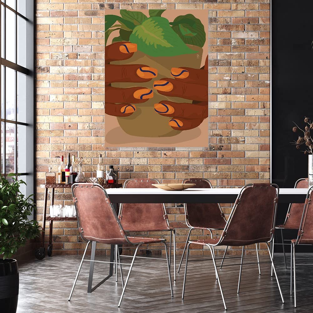 Fine Art Canvas Wall Decor by Artist Princella Seripenah - Ready to Hang 24x32 Inches - Perfect for Living Room, Bedroom, Office & More - Elegant Home & Commercial Space Decoration