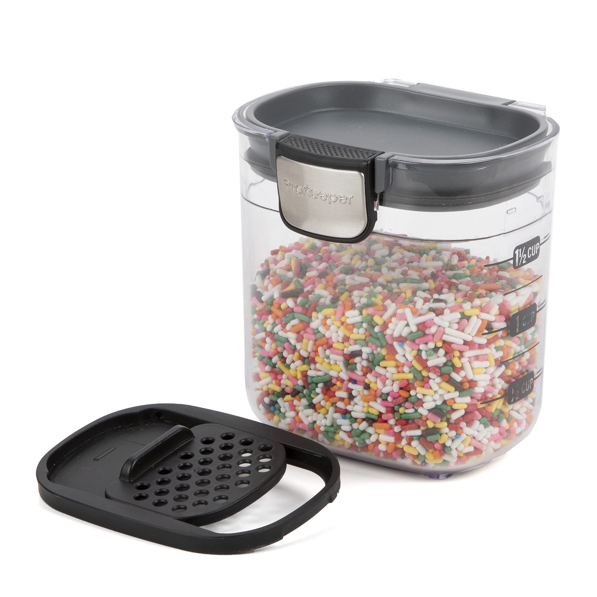 Progressive International ProKeeper+ Airtight Food Storage Container - 1 Count | BPA-Free Kitchen Organization for Flour, Sugar & Dry Goods | Perfect for Pantry, Baking & Meal Prep