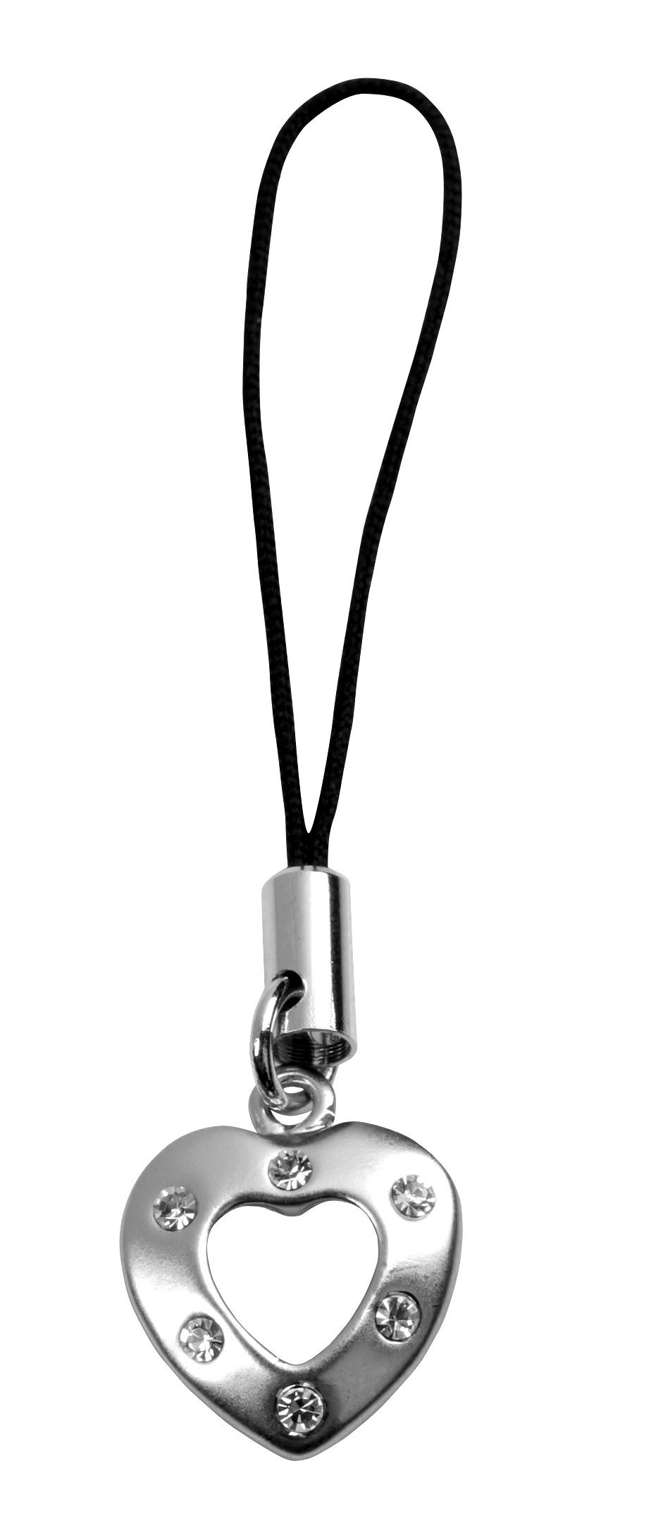 Crystal Heart Phone Strap - Elegant Mobile Accessory for Gifts & Decor
