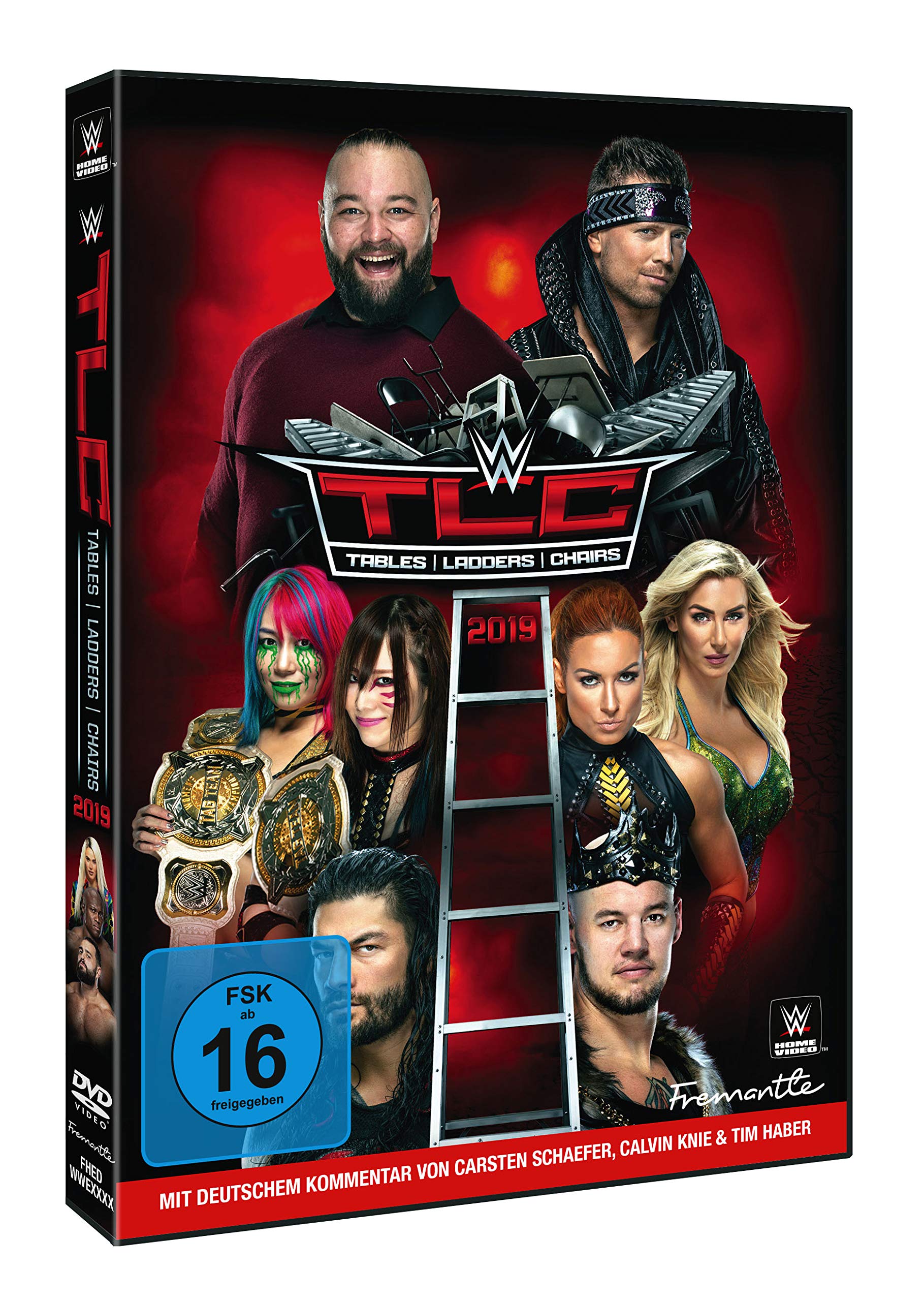 WWE TLC: Tables Ladders & Chairs 2019 DVD Set - 2 Discs | WWE Wrestling Event | Perfect for WWE Fans & Collectors | Watch at Home or Gift for Wrestling Enthusiasts