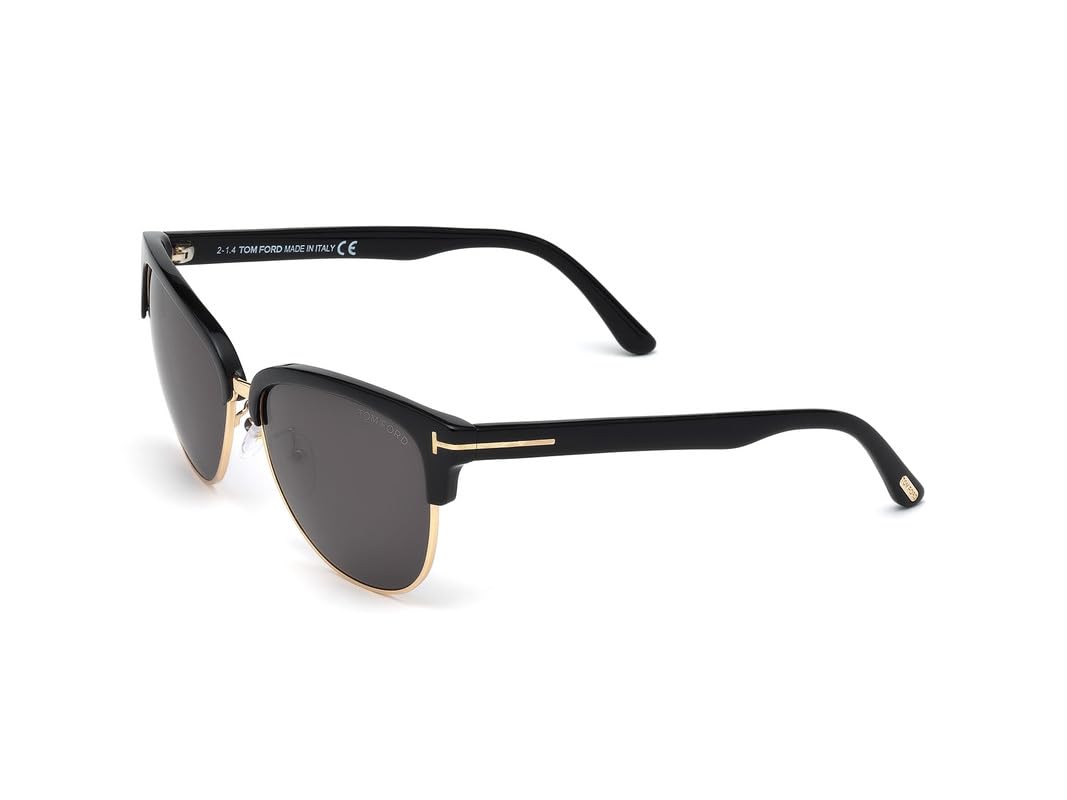 Tom Ford FT0368 01A 59 Shiny Black Fashion Sunglasses for Women - UV Protection & Luxury Style for Beach, Driving & Outdoor Activities