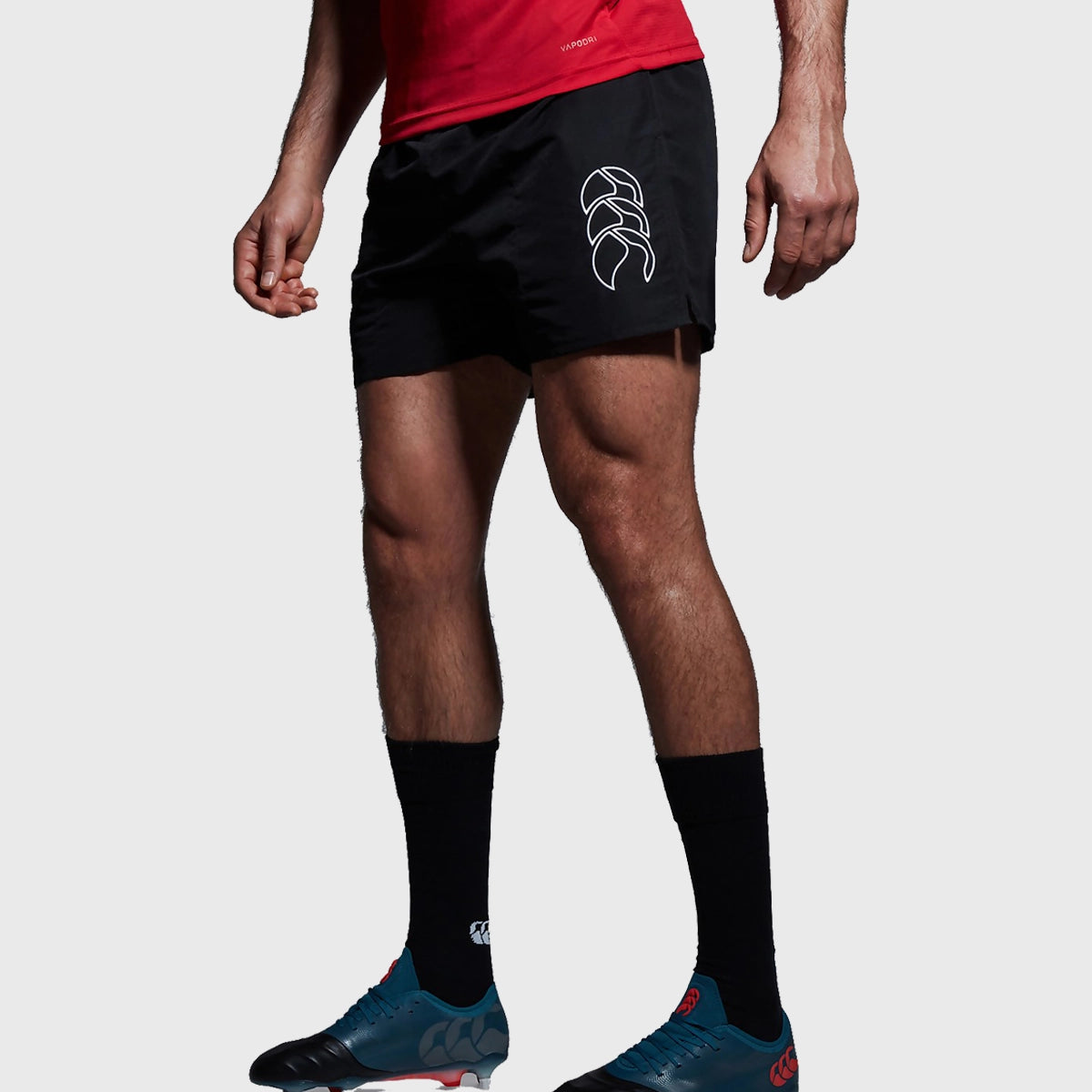 Canterbury Men's Tactic Shorts - Breathable Athletic Shorts for Running, Training & Gym Workouts - Black Performance Shorts for Sports & Active Lifestyle