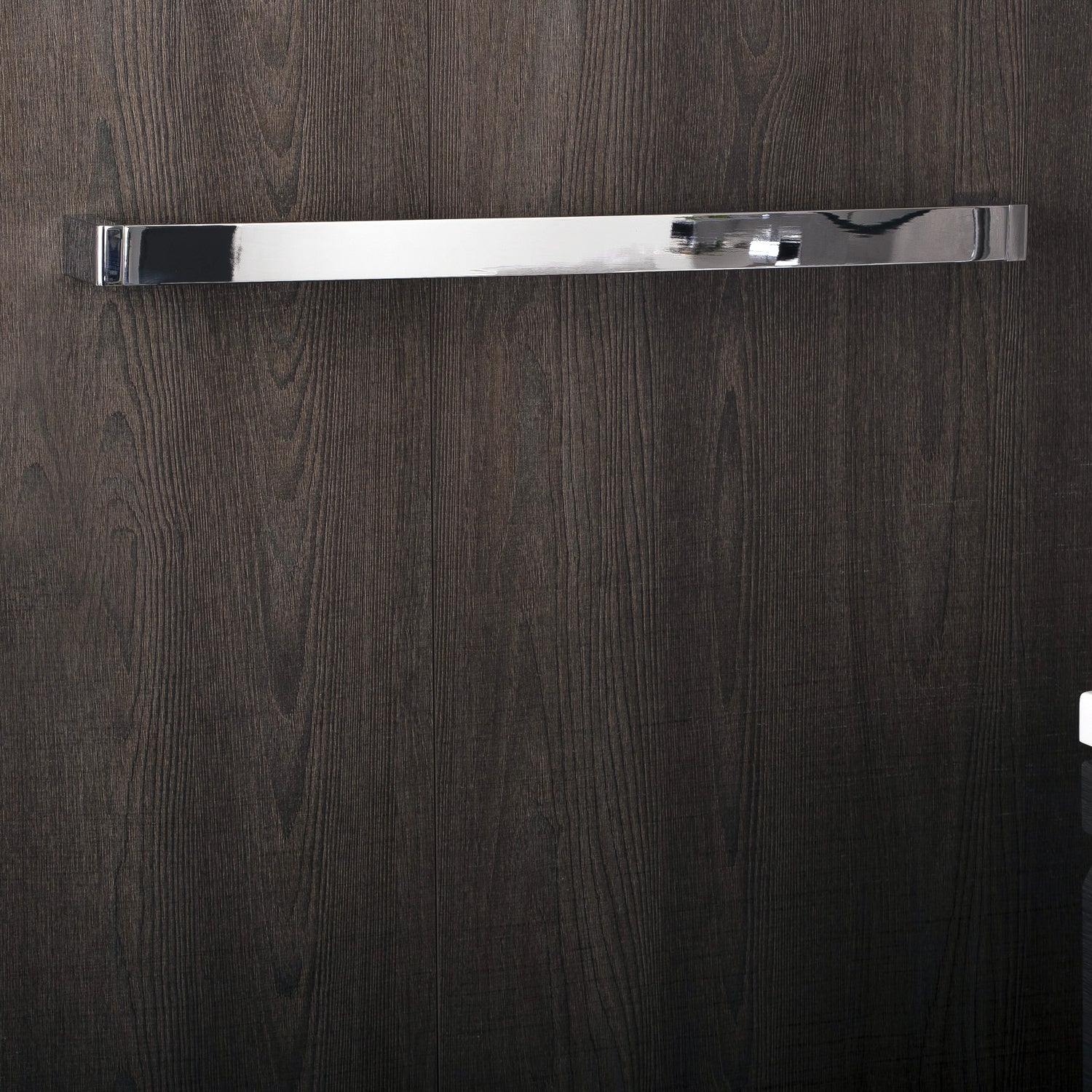 COSMIC Extreme Single Towel Bar - Wall Mounted Brass Bathroom Towel Rack with Chrome Finish - 23.7 x 1.4 x 2.8 Inches (2530165) - Perfect for Bathrooms, Kitchens, and Spa Areas