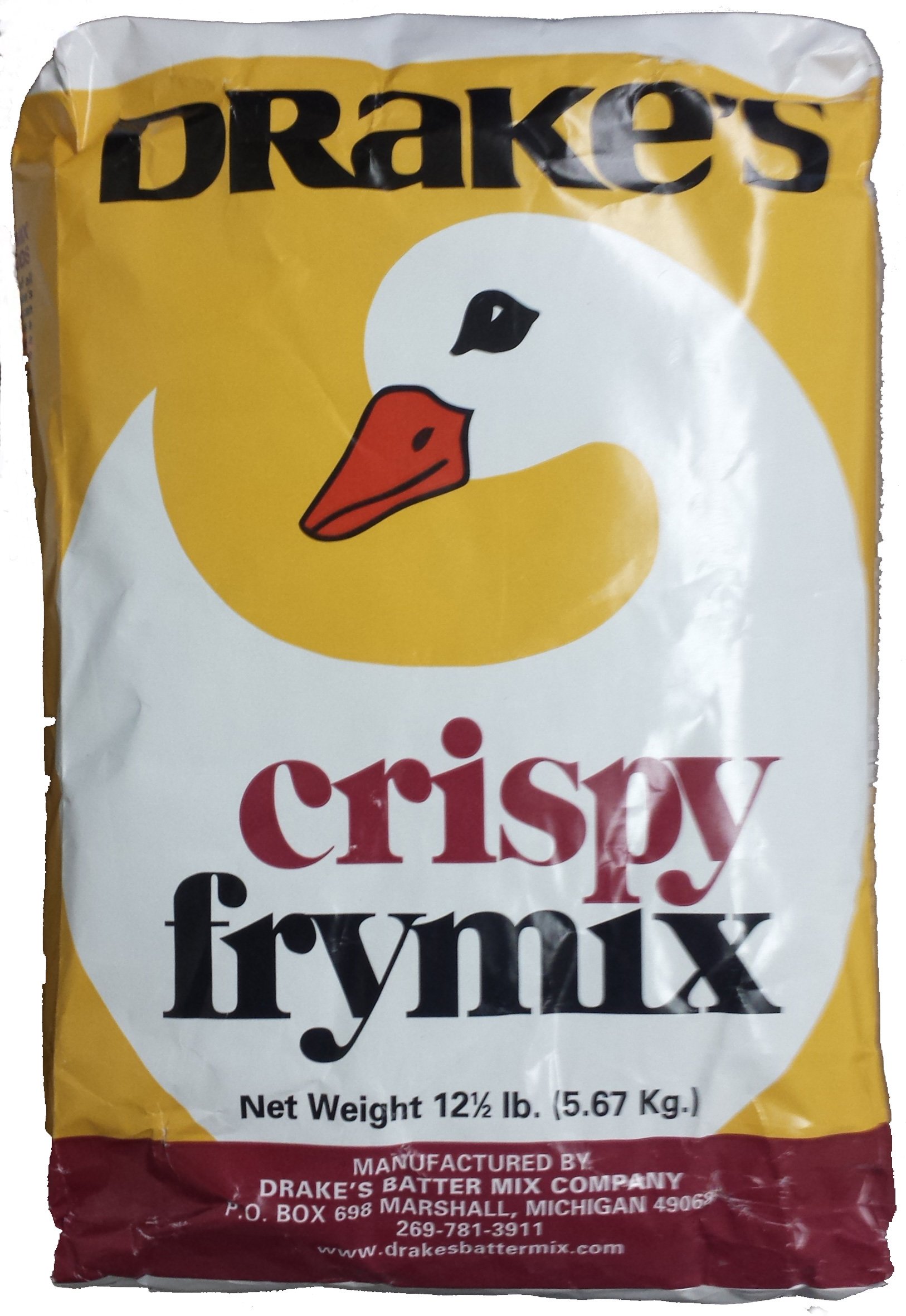 Drake's Crispy Frymix 12.5 Lb Bag - Premium Restaurant Style Breading Mix for Chicken, Fish & Seafood - Perfect for Frying, Baking & Air Frying at Home