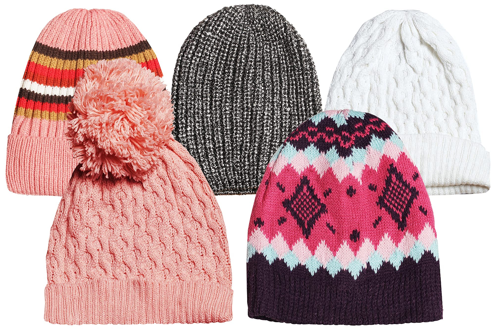 Yacht & Smith Wholesale Winter Beanie and Glove Set - Bulk Pack for Kids & Adults - Warm Knit Hats & Gloves Combo - Perfect for Homeless Donations, Shelters, Schools and Outdoor Winter Activities