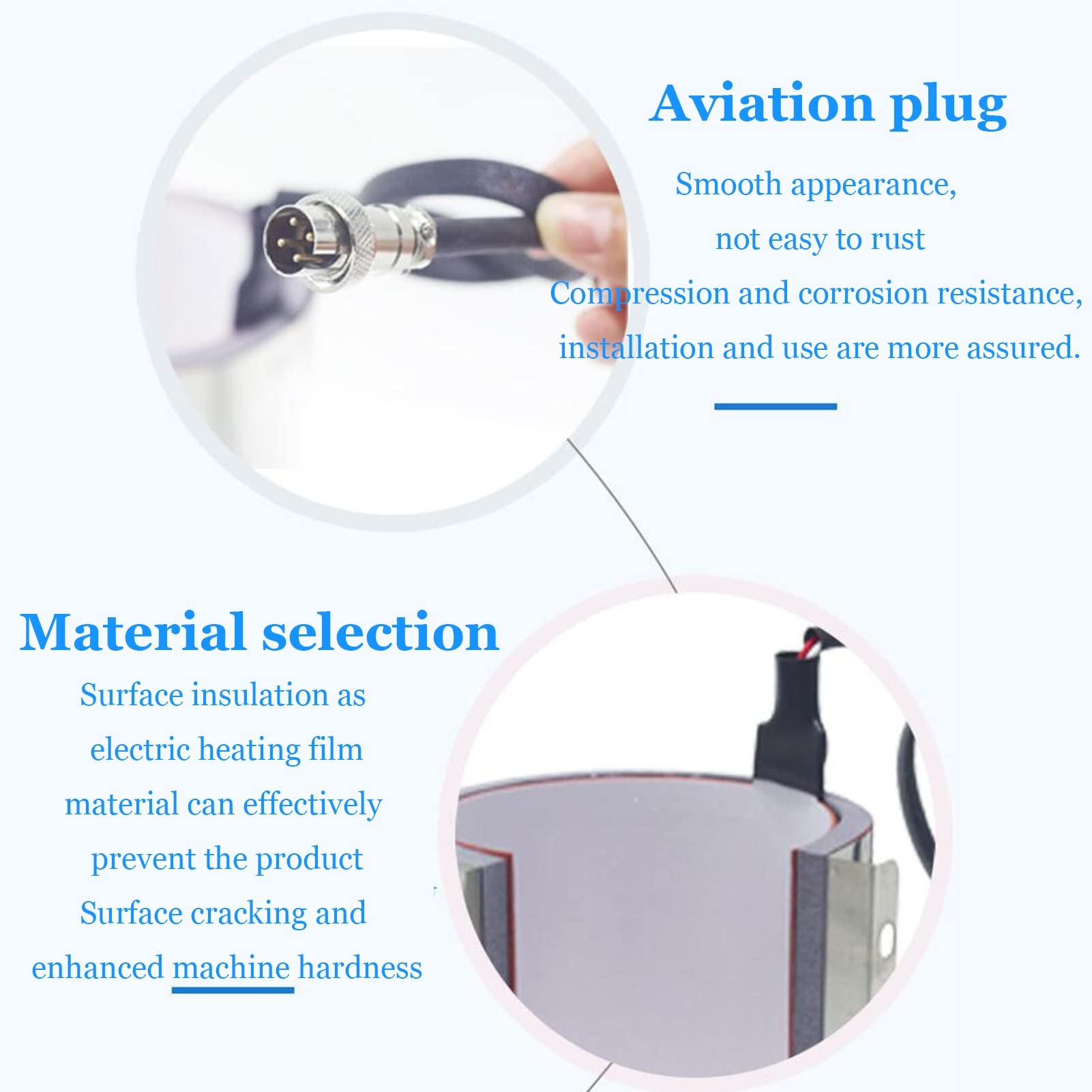 20oz Sublimation Tumbler Heat Press Attachment - 110V Mug Cup Heating Transfer Element with Female Plug for DIY Custom Tumblers & Drinkware